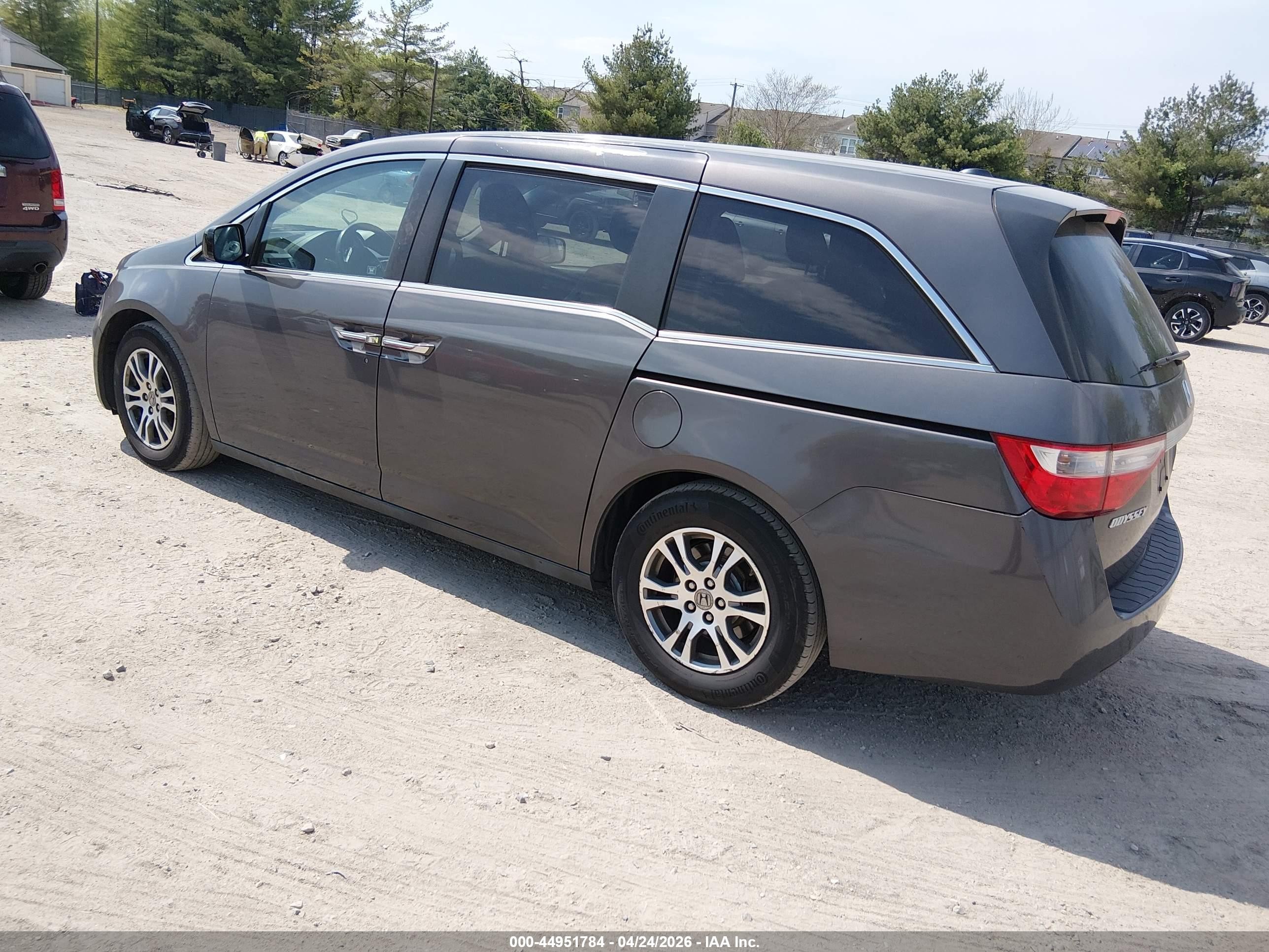 2012 Honda Odyssey Ex-l Gray vin: 5FNRL5H62CB126855