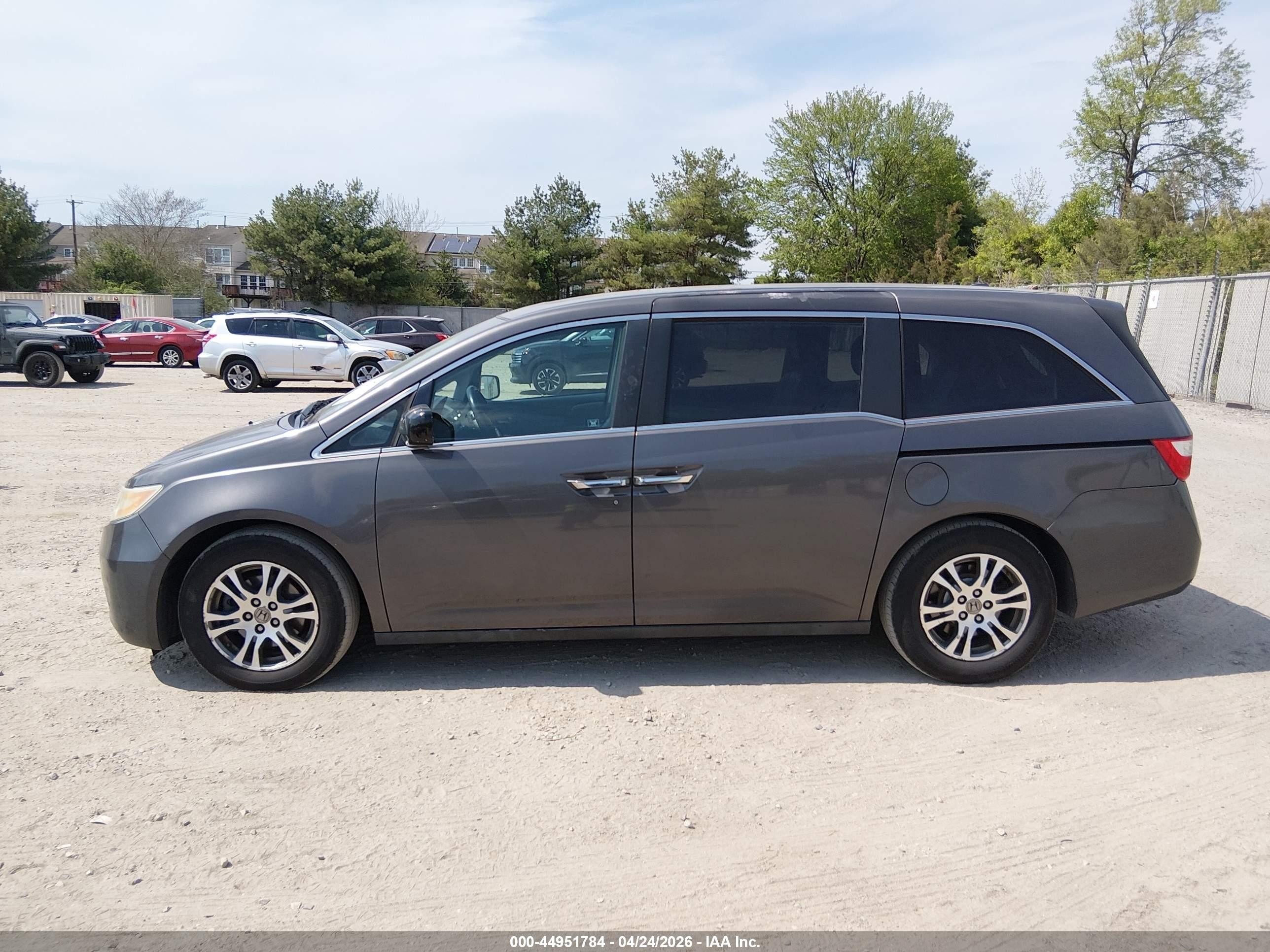 2012 Honda Odyssey Ex-l Gray vin: 5FNRL5H62CB126855