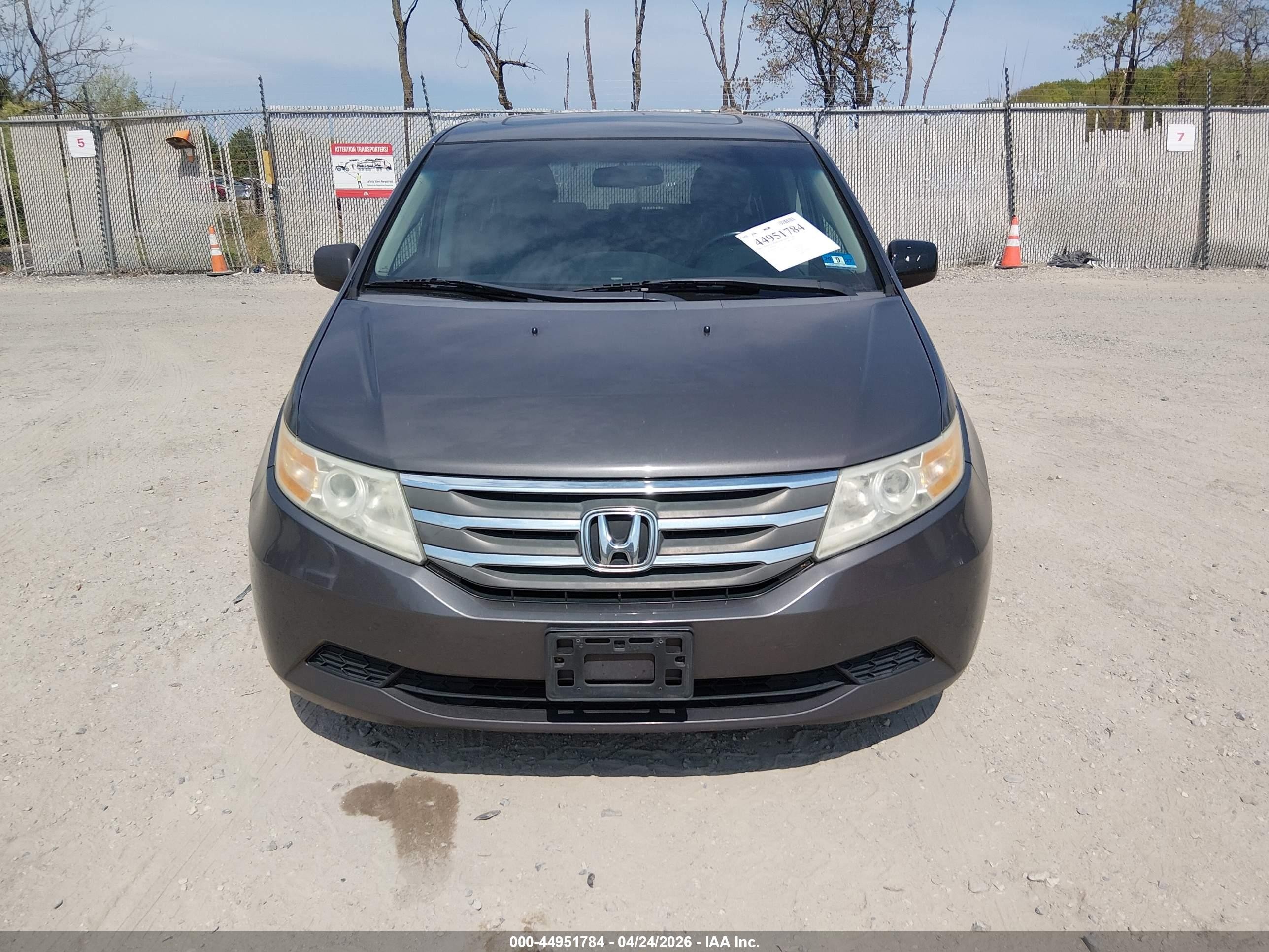 2012 Honda Odyssey Ex-l Gray vin: 5FNRL5H62CB126855