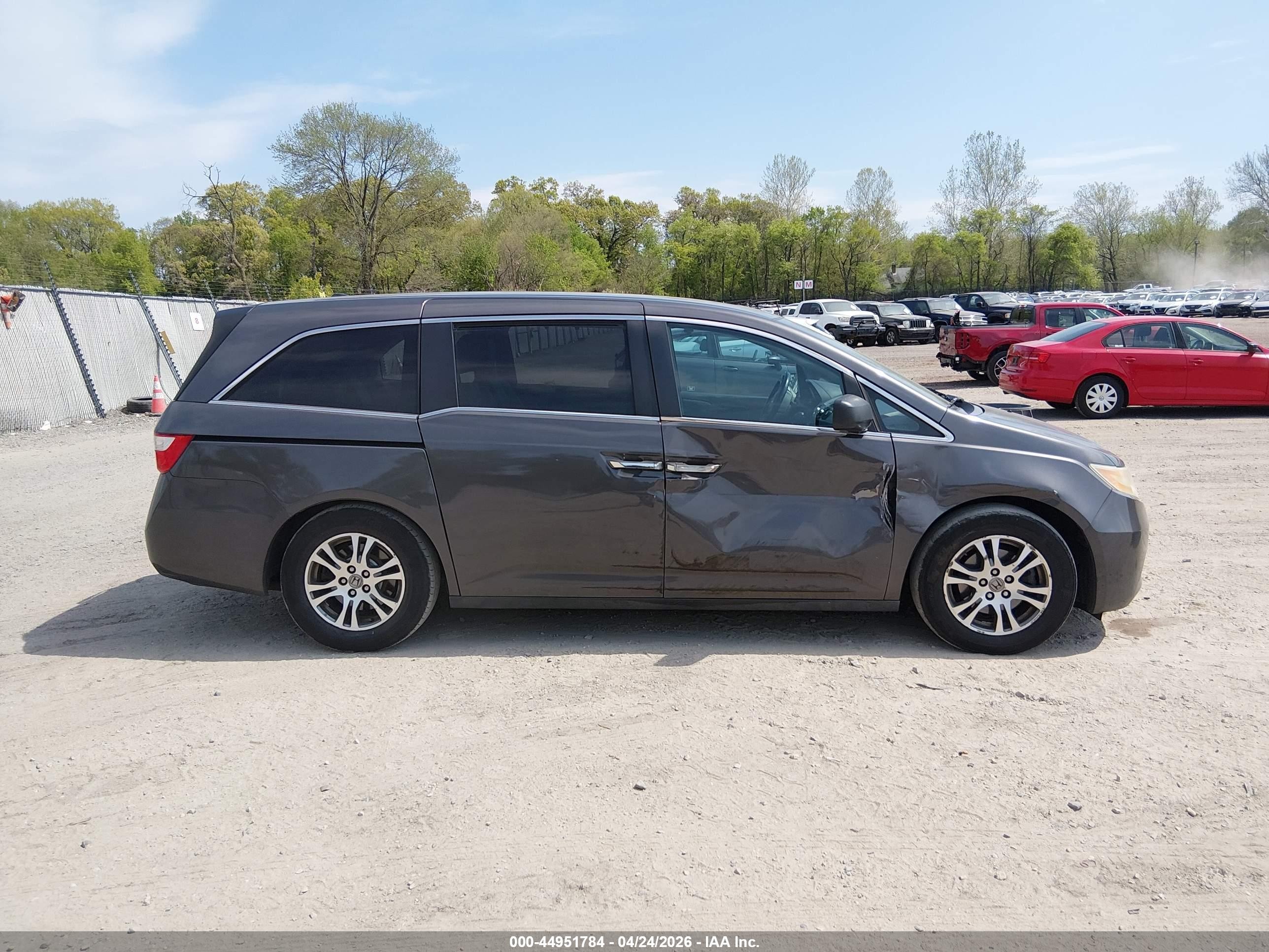 2012 Honda Odyssey Ex-l Gray vin: 5FNRL5H62CB126855