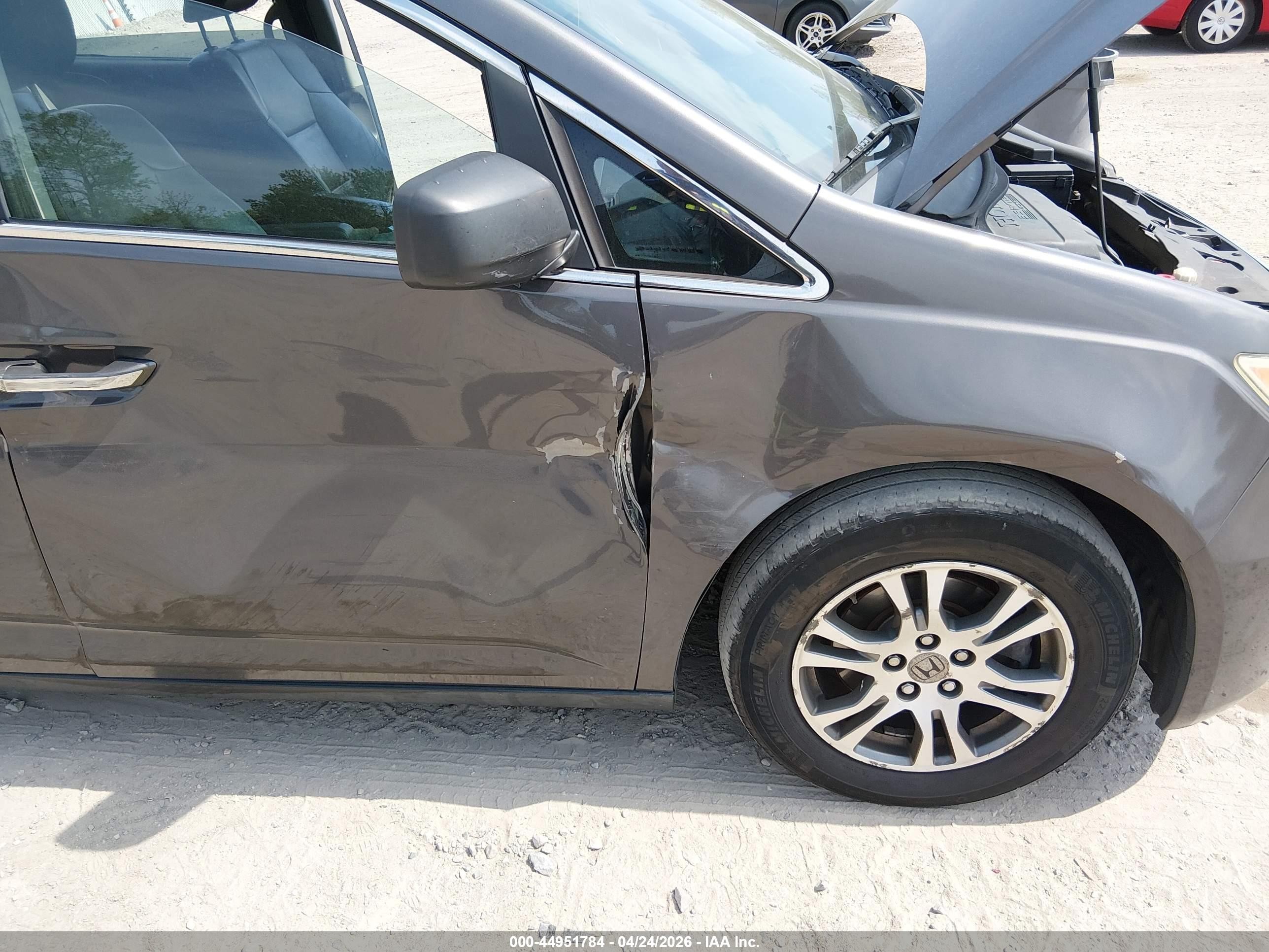 2012 Honda Odyssey Ex-l Gray vin: 5FNRL5H62CB126855