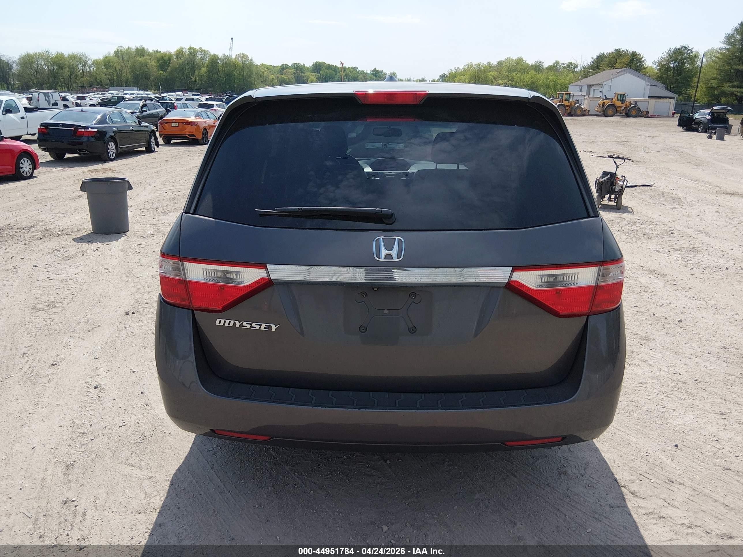 2012 Honda Odyssey Ex-l Gray vin: 5FNRL5H62CB126855