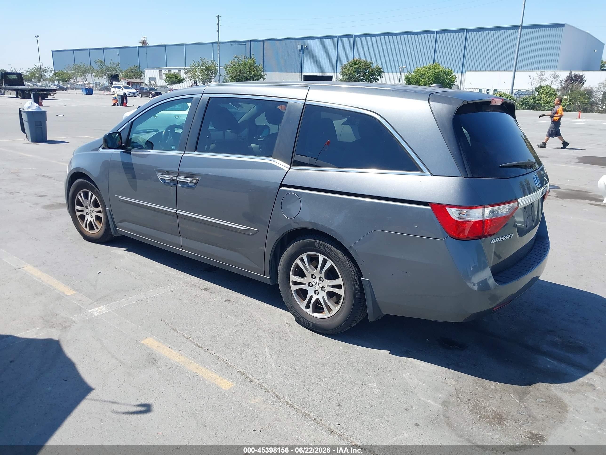 2012 Honda Odyssey Ex-l Gray vin: 5FNRL5H62CB128590