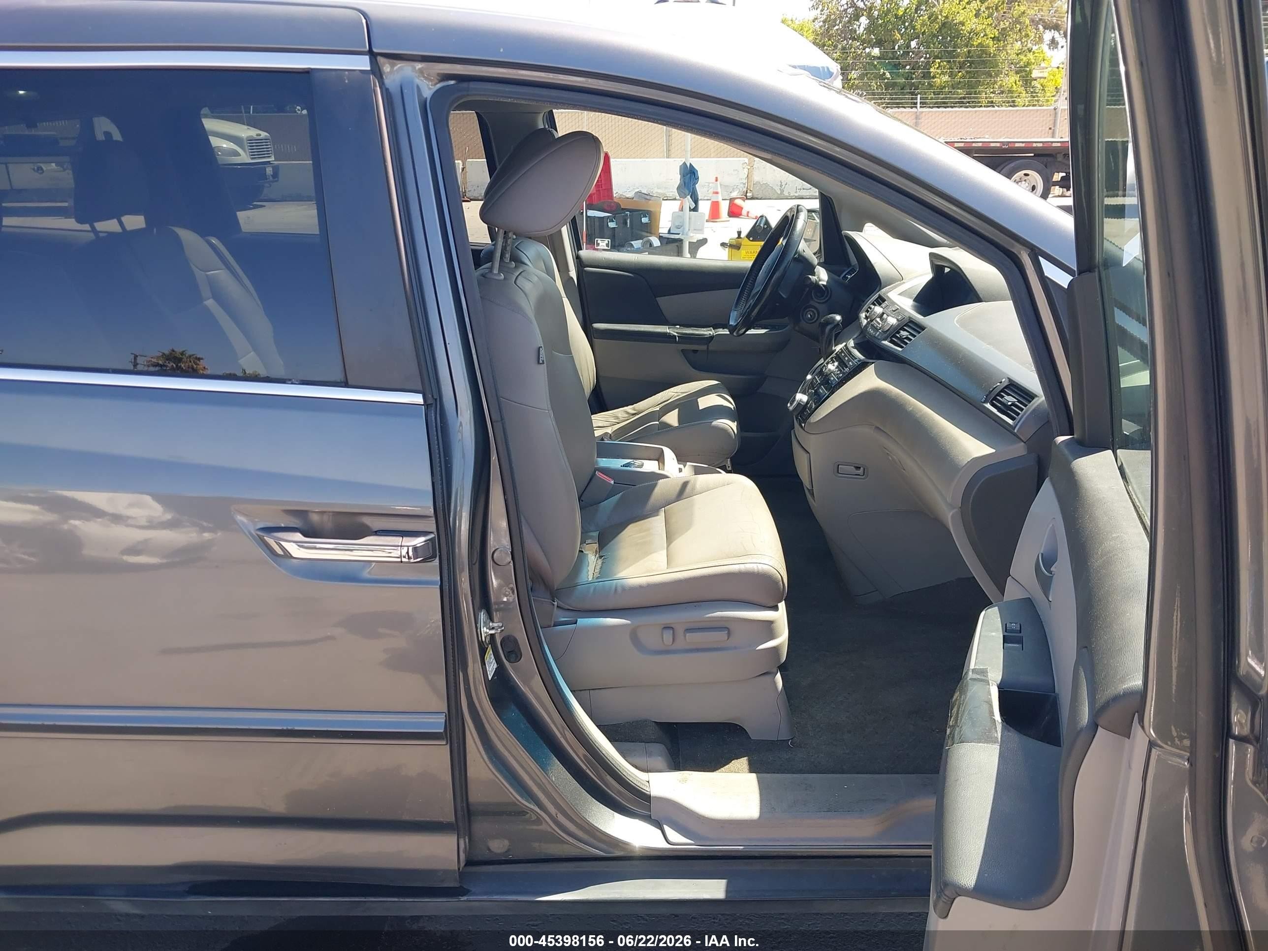 2012 Honda Odyssey Ex-l Gray vin: 5FNRL5H62CB128590