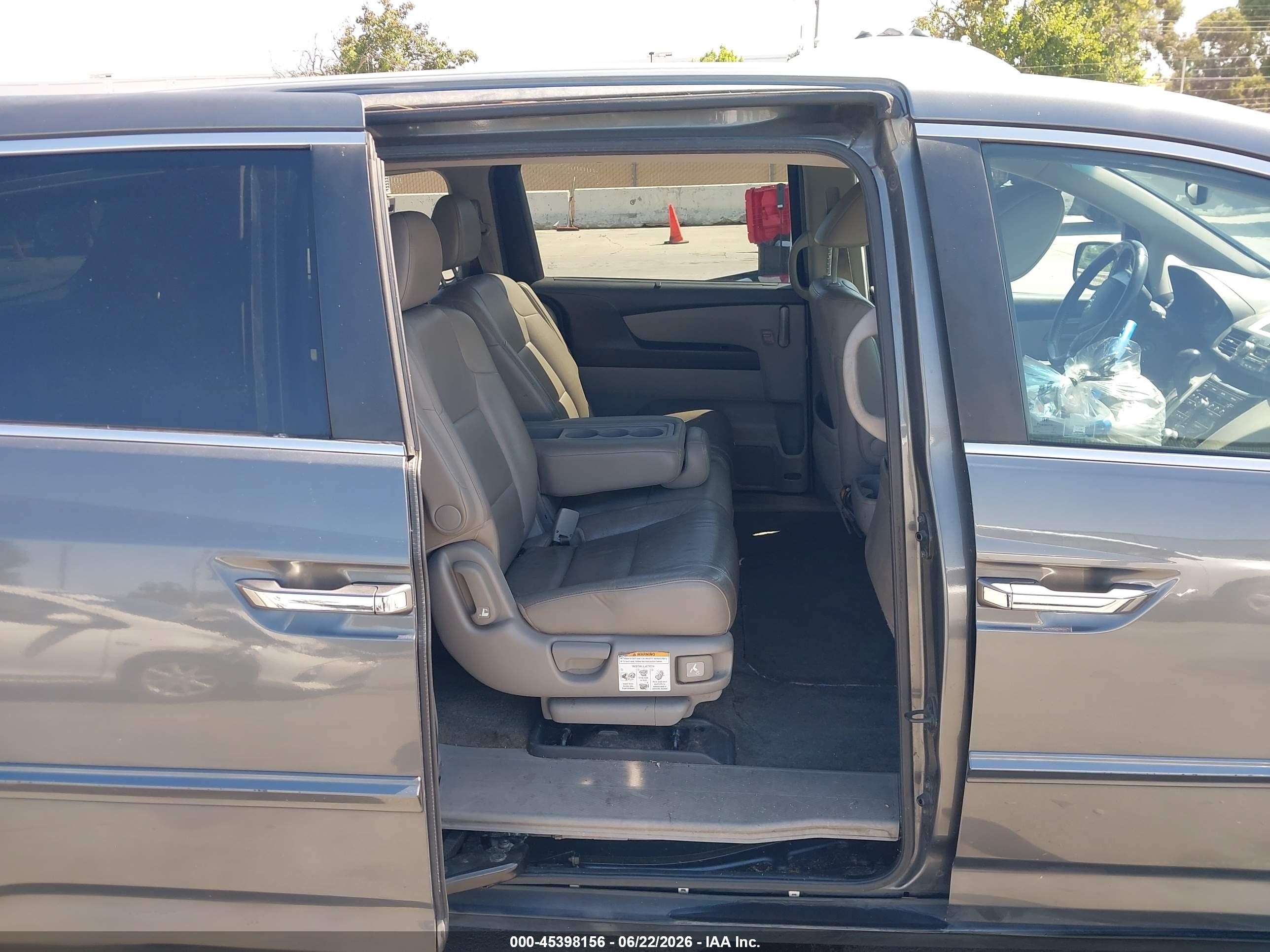 2012 Honda Odyssey Ex-l Gray vin: 5FNRL5H62CB128590