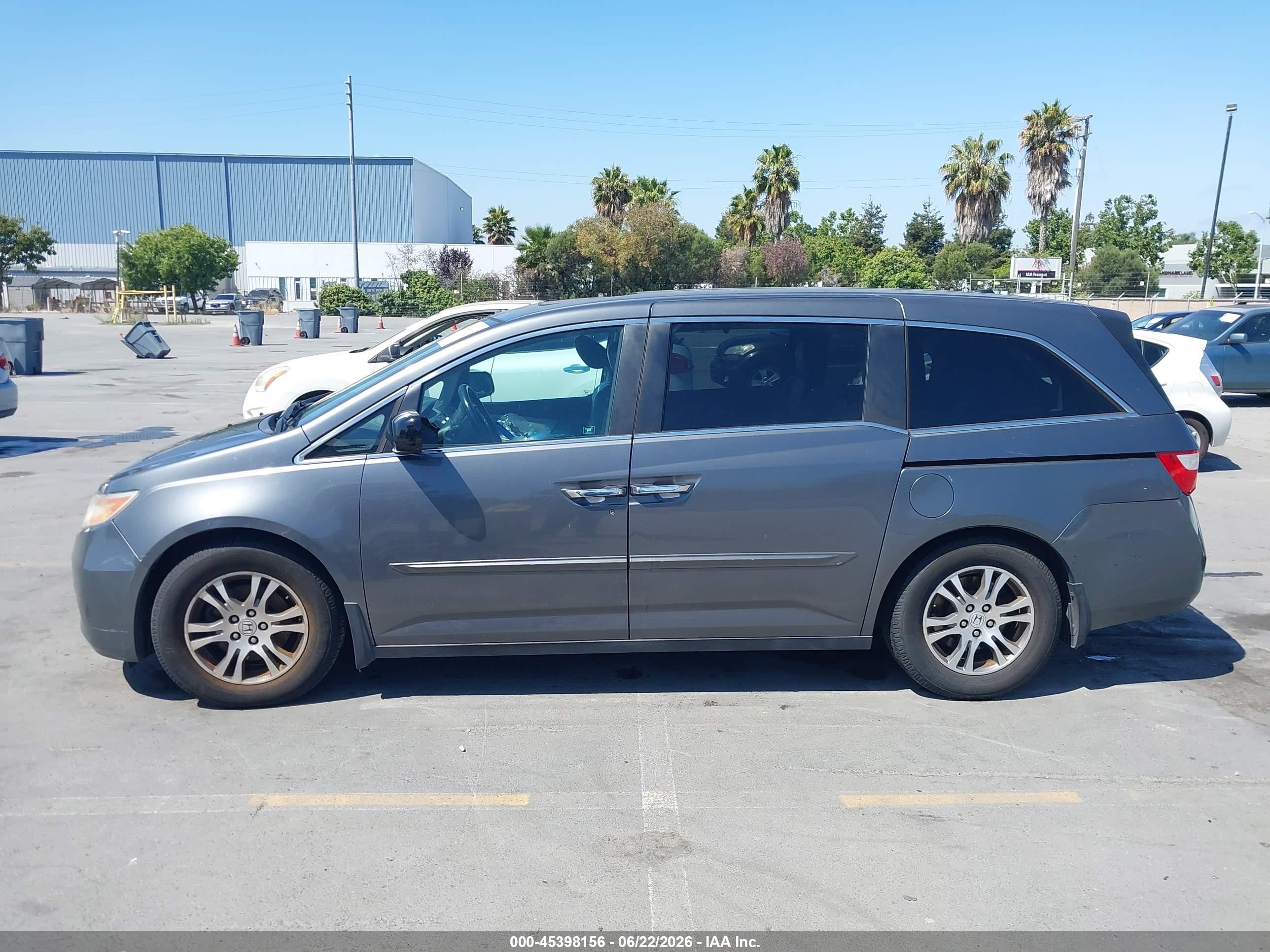 2012 Honda Odyssey Ex-l Gray vin: 5FNRL5H62CB128590