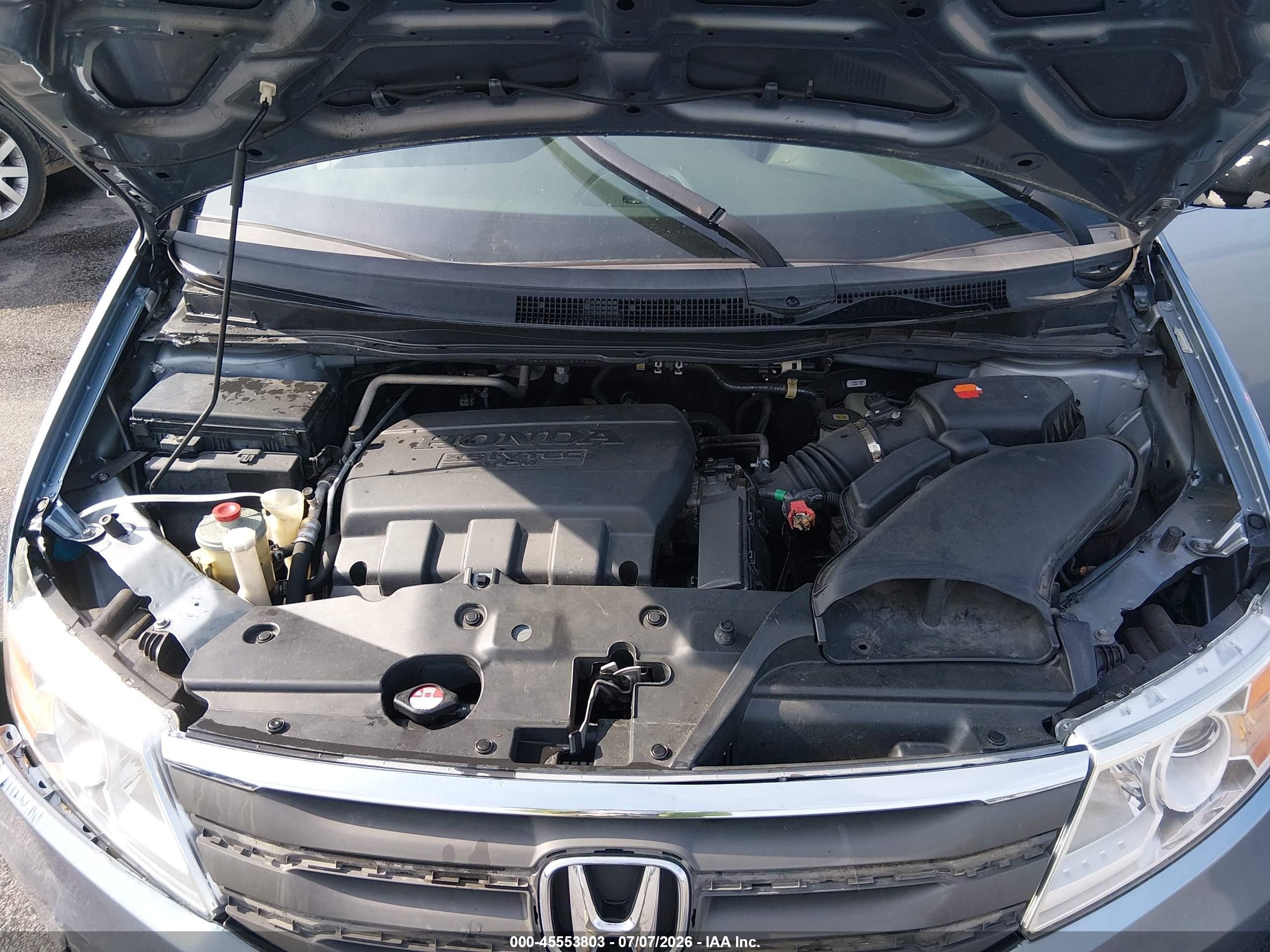2012 Honda Odyssey Ex-l Light Blue vin: 5FNRL5H62CB129934