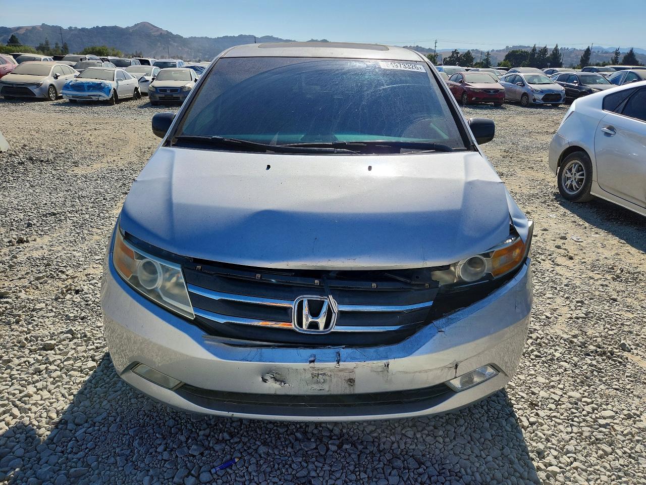 2012 Honda Odyssey Exl Silver vin: 5FNRL5H62CB130484