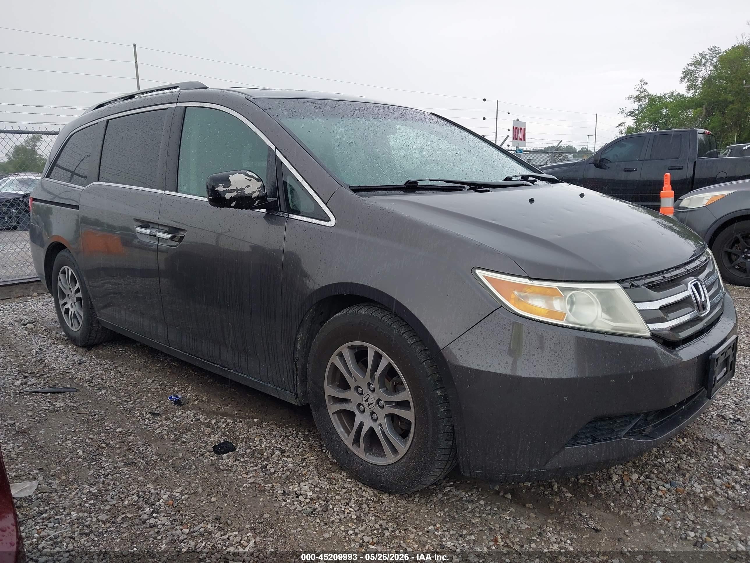 2012 Honda Odyssey Ex-l Серый vin: 5FNRL5H62CB144434