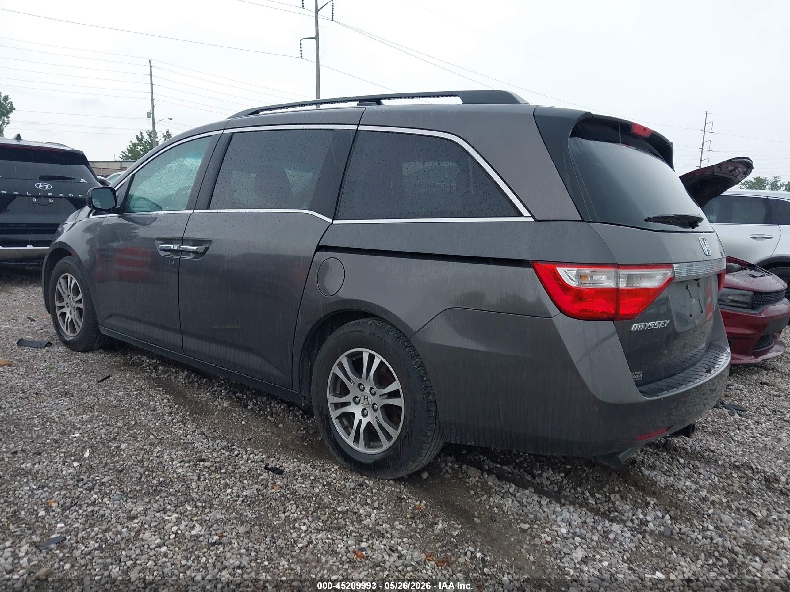 2012 Honda Odyssey Ex-l Серый vin: 5FNRL5H62CB144434