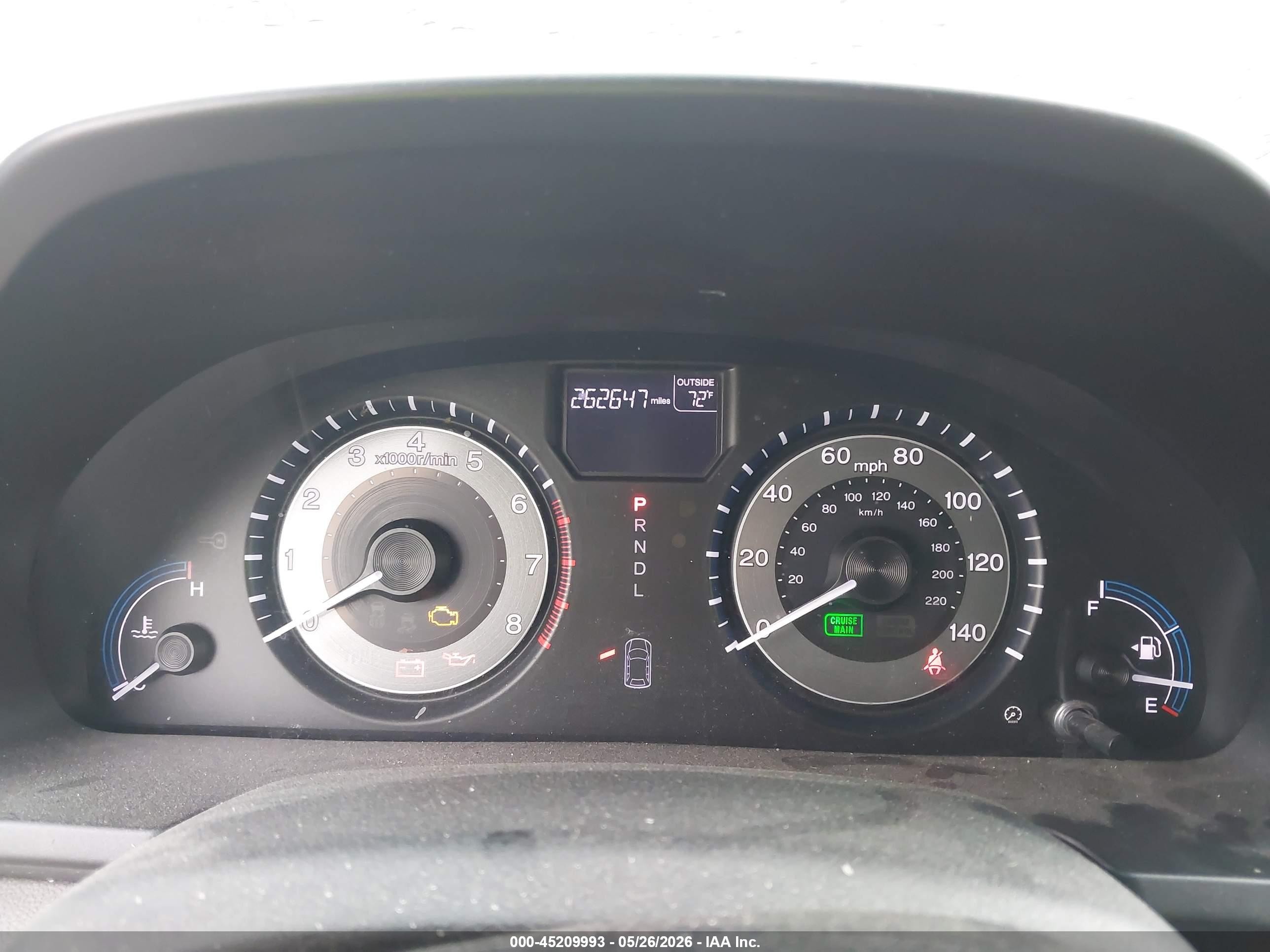 2012 Honda Odyssey Ex-l Серый vin: 5FNRL5H62CB144434