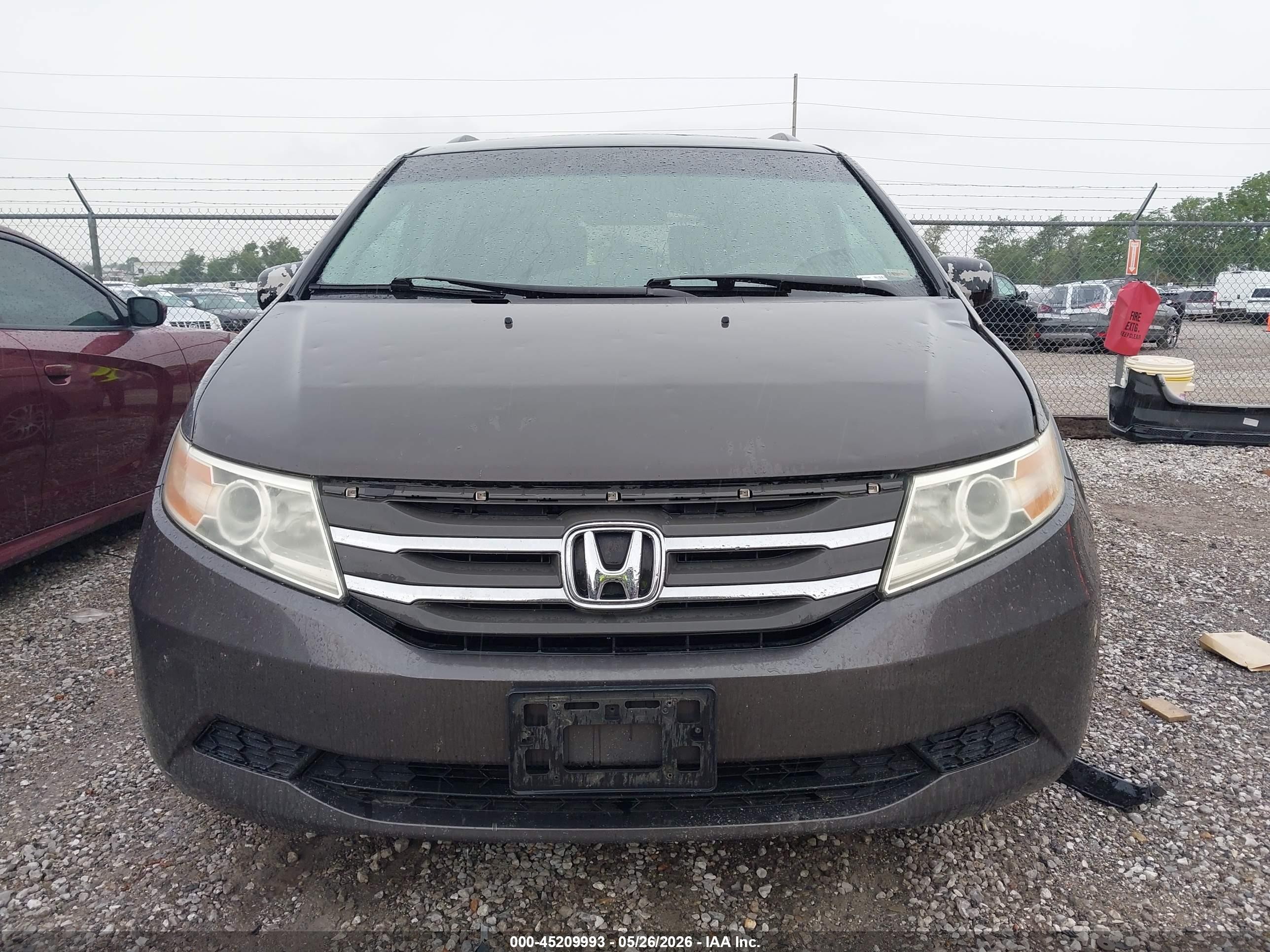 2012 Honda Odyssey Ex-l Серый vin: 5FNRL5H62CB144434