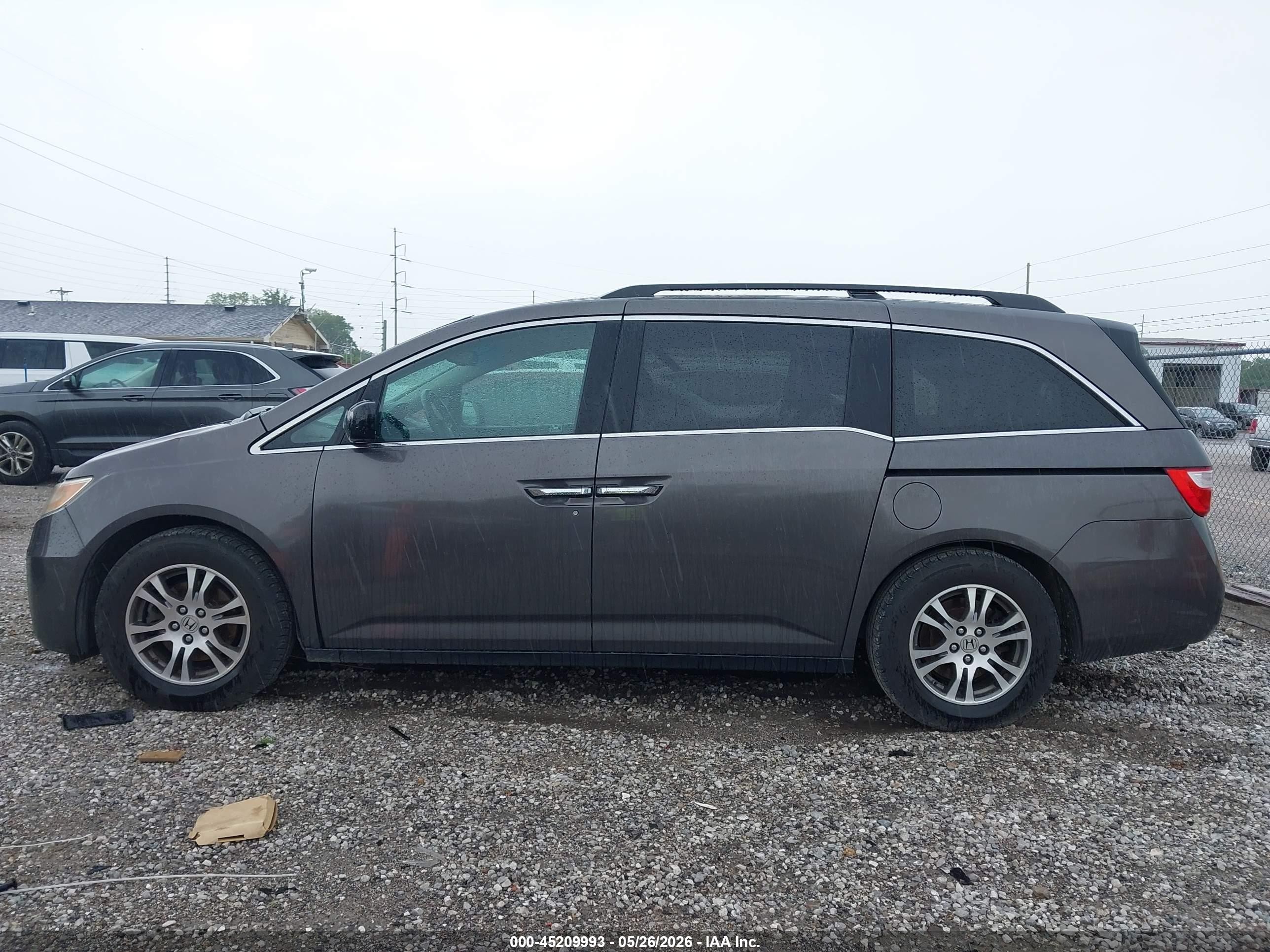 2012 Honda Odyssey Ex-l Серый vin: 5FNRL5H62CB144434