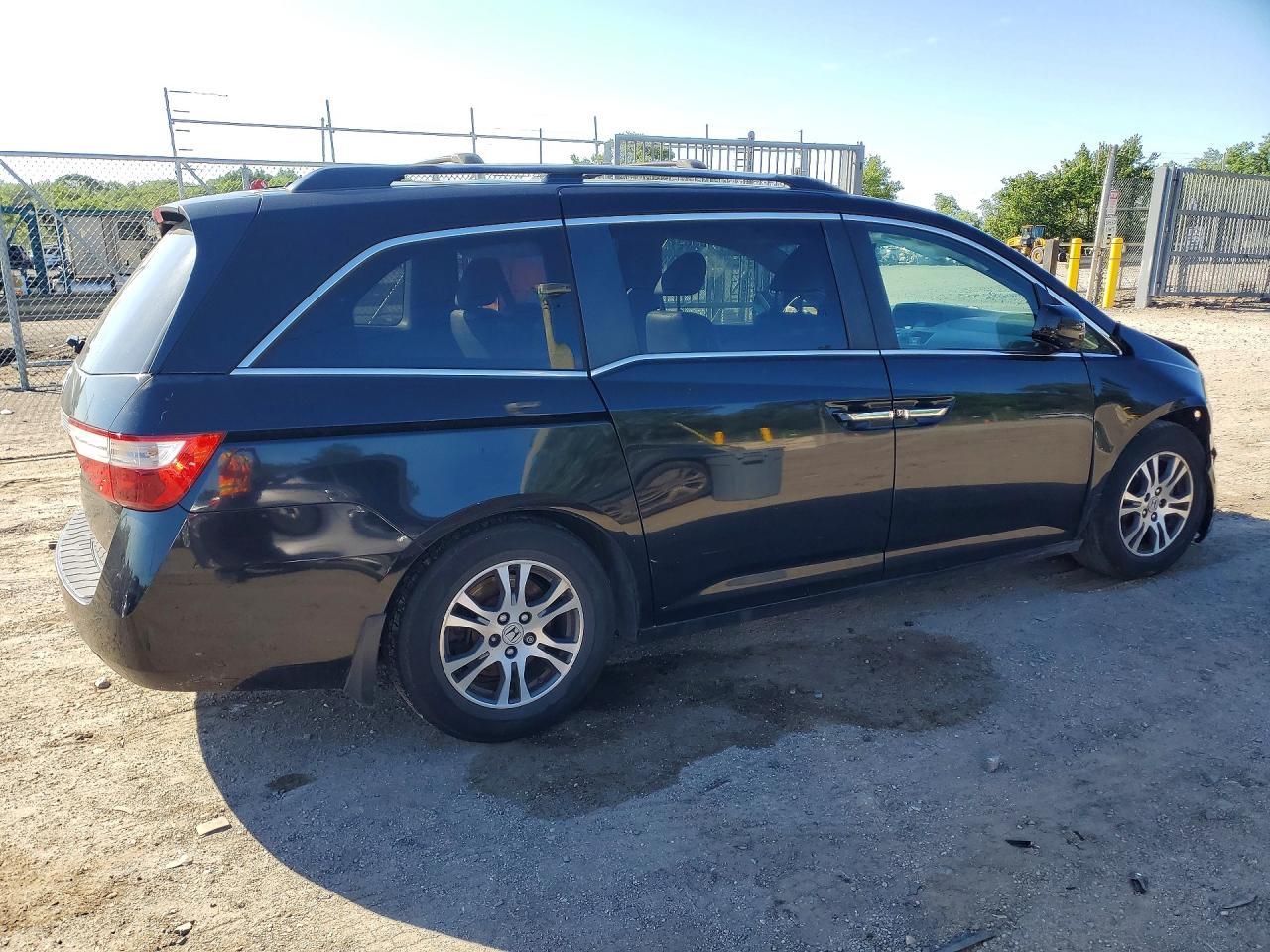 2012 Honda Odyssey Exl Black vin: 5FNRL5H62CB146636