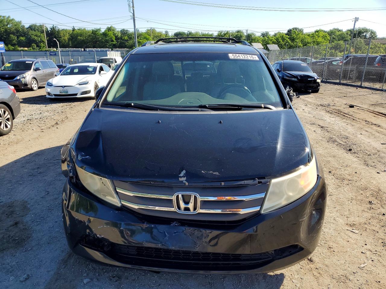2012 Honda Odyssey Exl Black vin: 5FNRL5H62CB146636