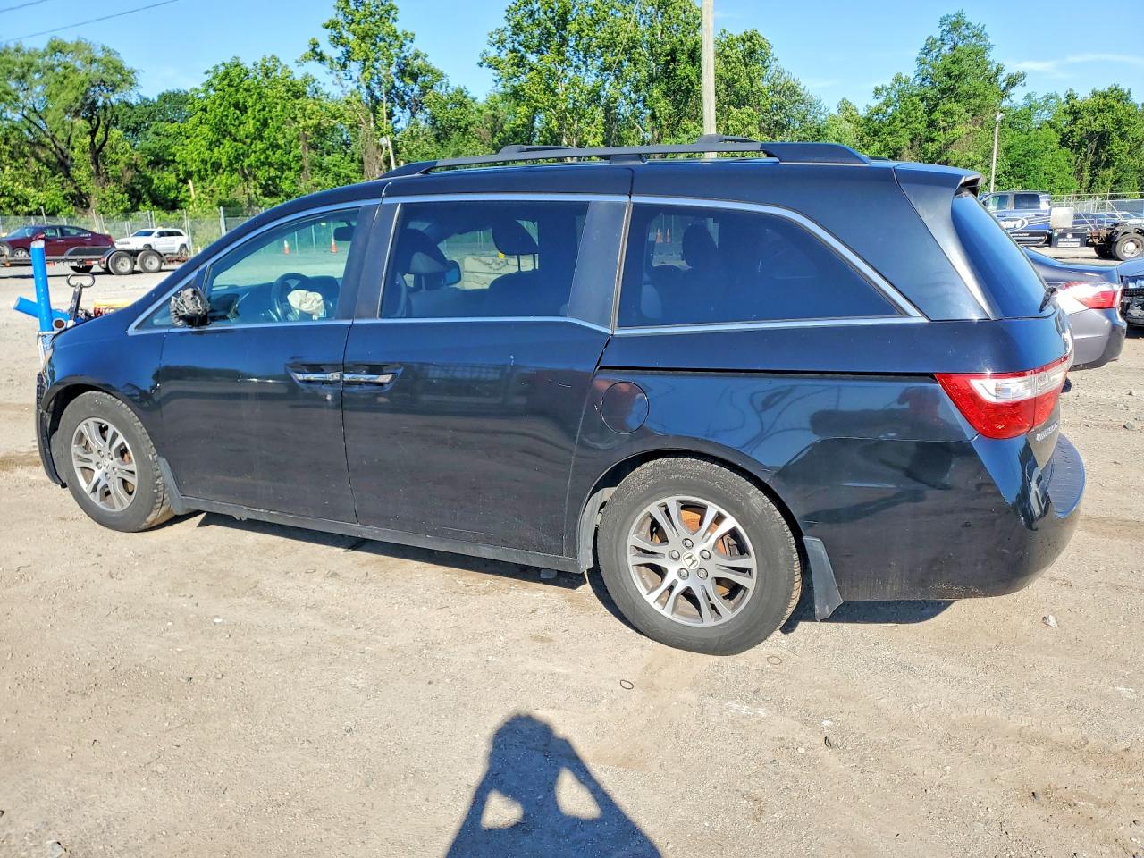 2012 Honda Odyssey Exl Black vin: 5FNRL5H62CB146636