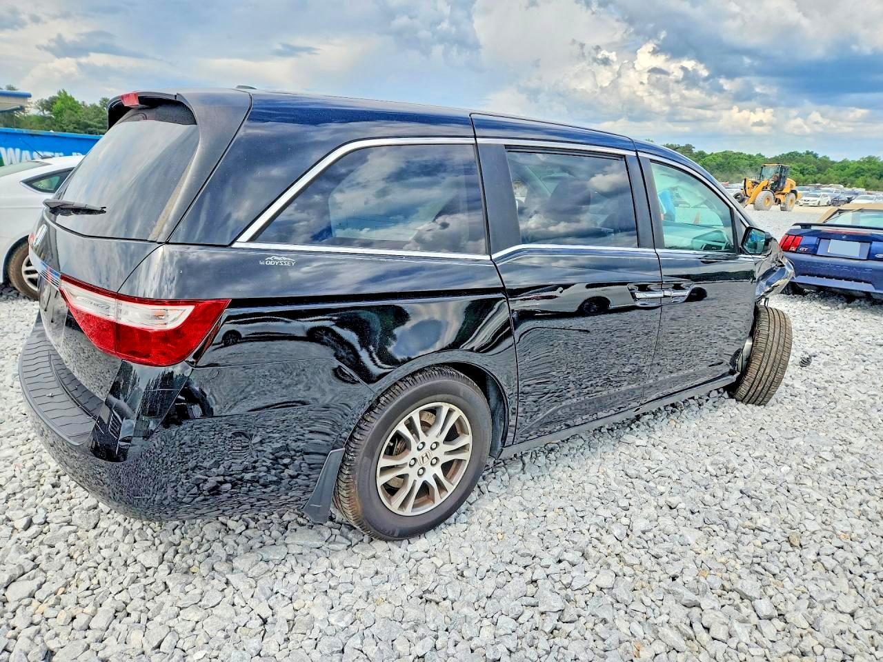 2013 Honda Odyssey Exl Black vin: 5FNRL5H62DB013201