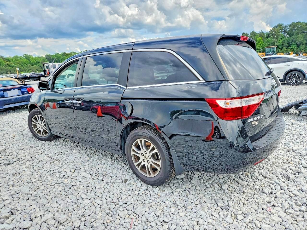 2013 Honda Odyssey Exl Black vin: 5FNRL5H62DB013201
