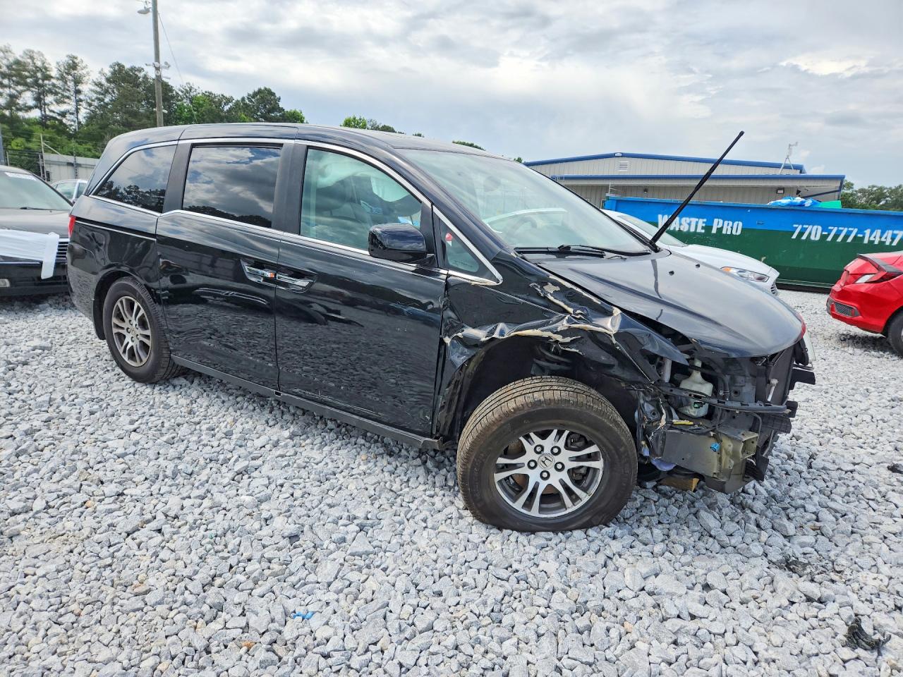 2013 Honda Odyssey Exl Black vin: 5FNRL5H62DB013201