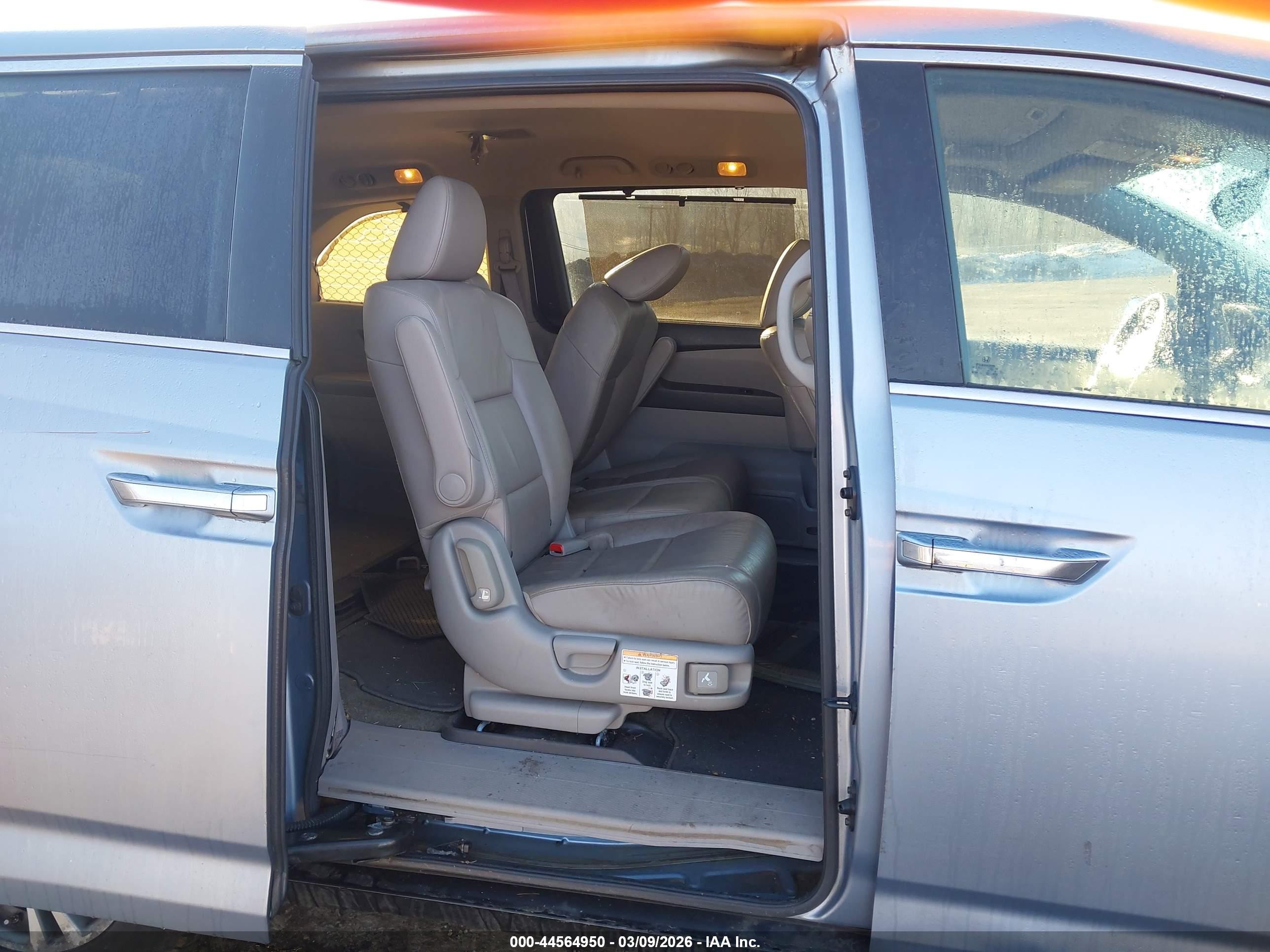 2013 Honda Odyssey Ex-l Blue vin: 5FNRL5H62DB014848