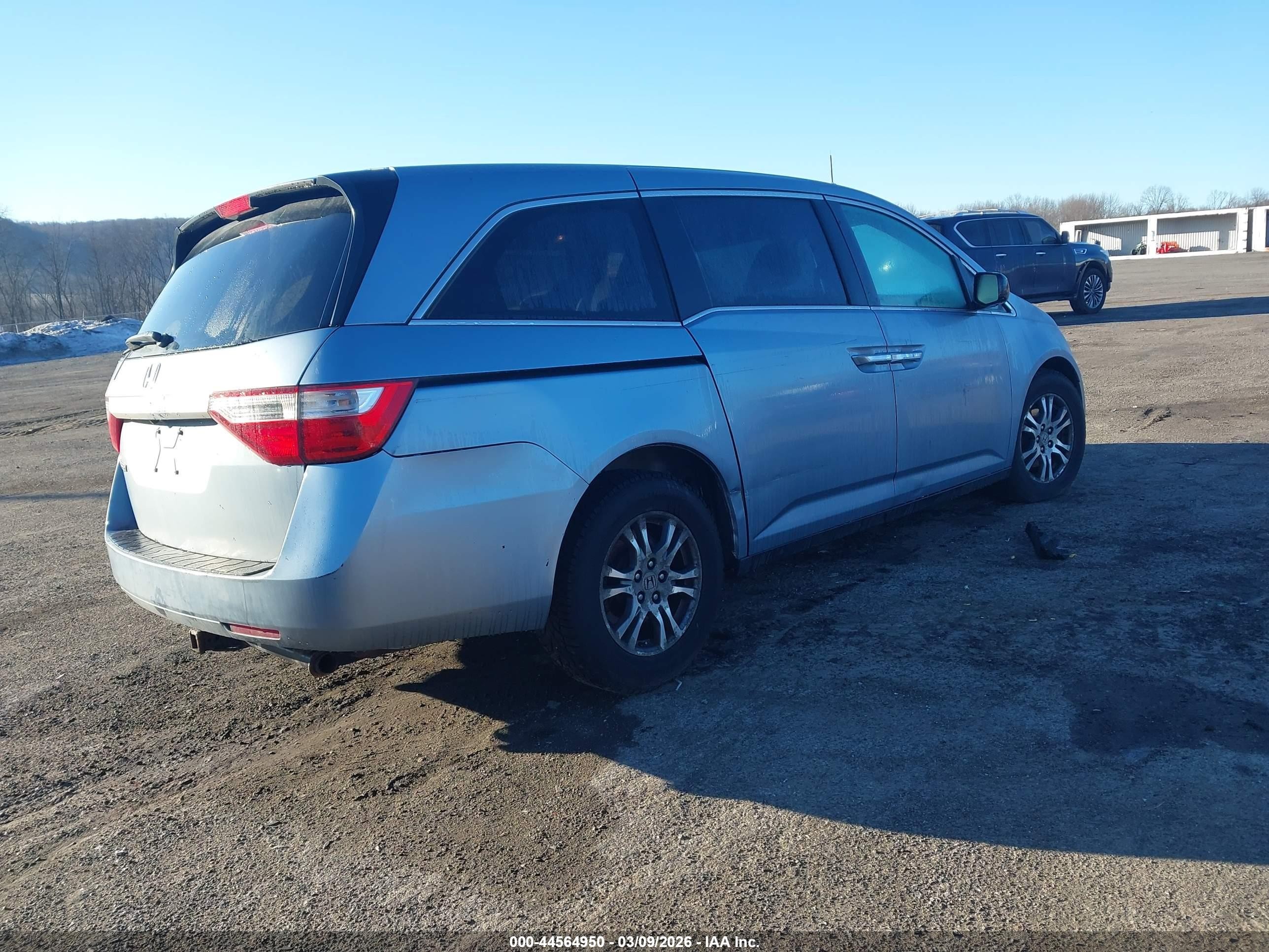 2013 Honda Odyssey Ex-l Blue vin: 5FNRL5H62DB014848
