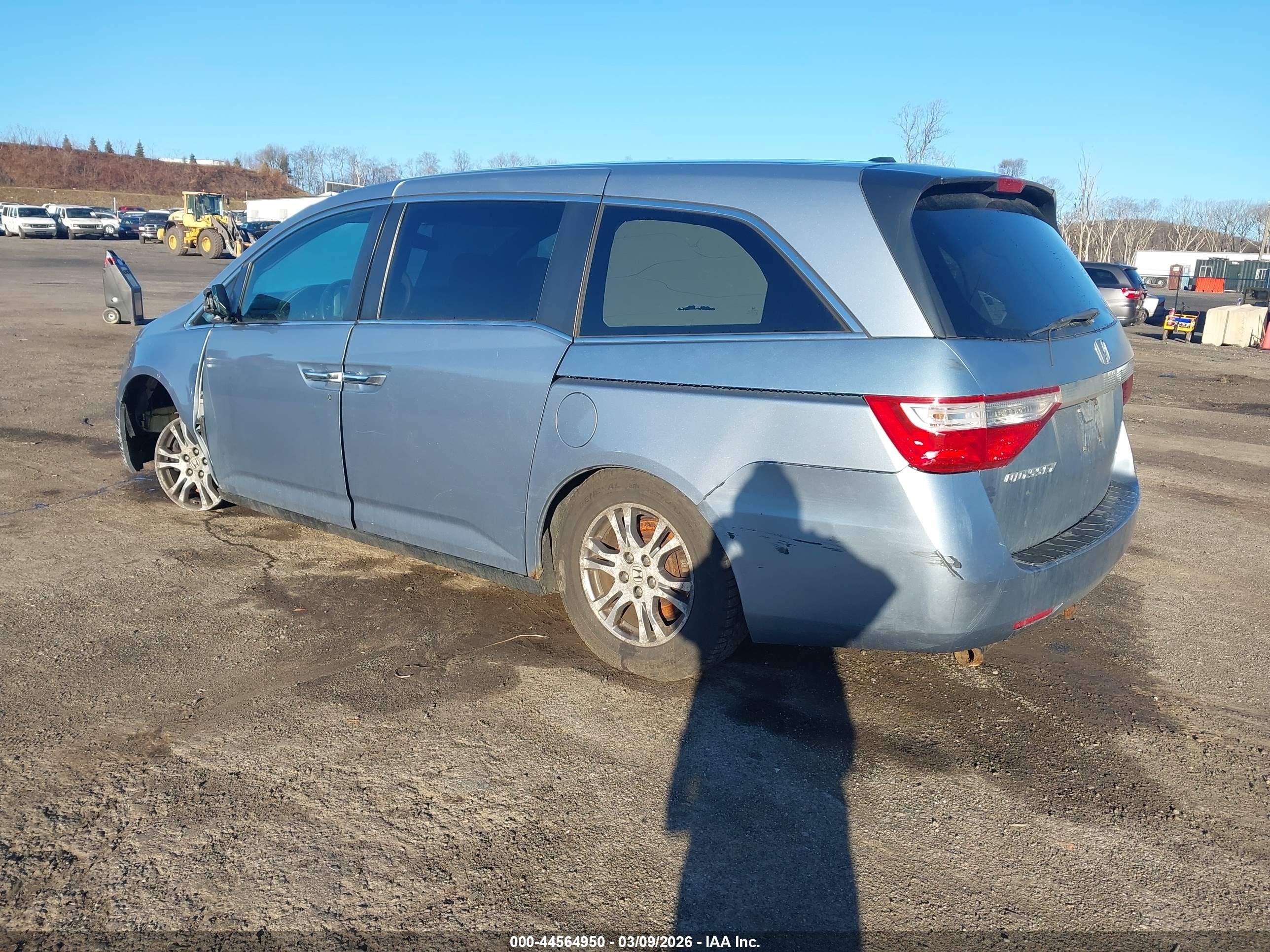 2013 Honda Odyssey Ex-l Blue vin: 5FNRL5H62DB014848