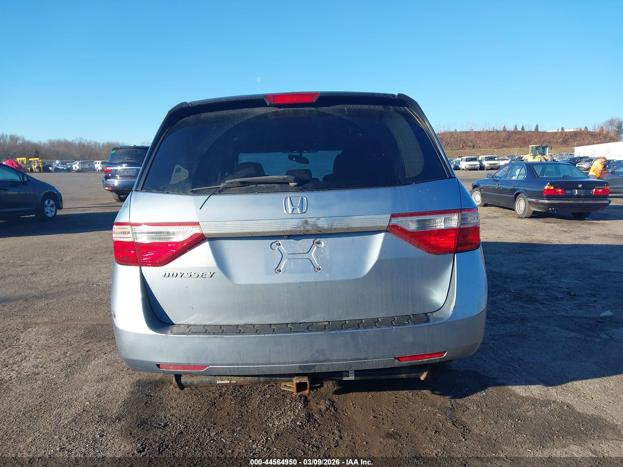 2013 Honda Odyssey Ex-l Blue vin: 5FNRL5H62DB014848