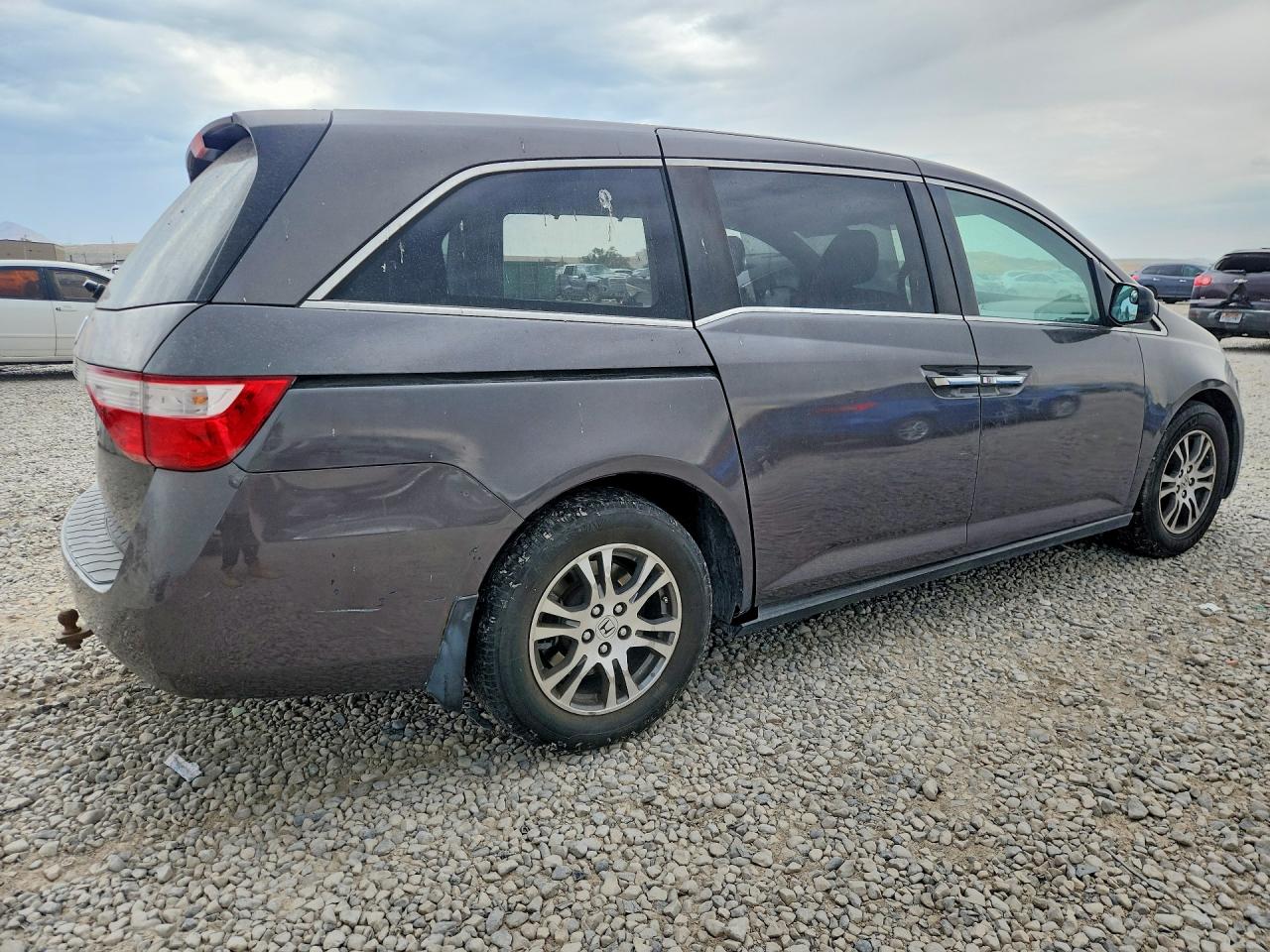 2013 Honda Odyssey Exl Gray vin: 5FNRL5H62DB018155