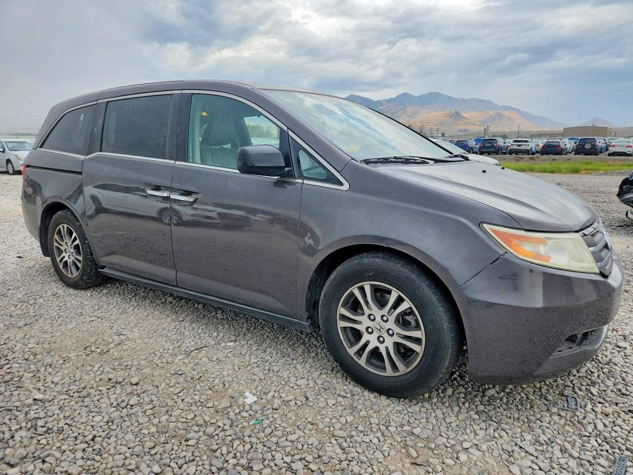2013 Honda Odyssey Exl Gray vin: 5FNRL5H62DB018155
