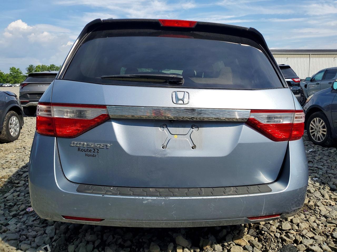 2013 Honda Odyssey Exl Blue vin: 5FNRL5H62DB030872