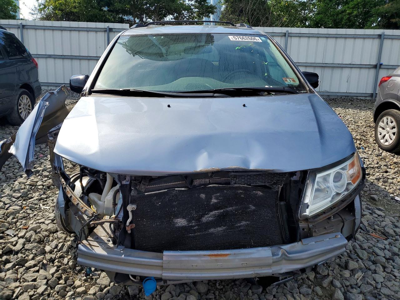 2013 Honda Odyssey Exl Blue vin: 5FNRL5H62DB030872
