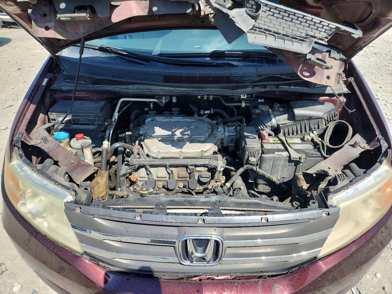2013 Honda Odyssey Exl Burgundy vin: 5FNRL5H62DB033321