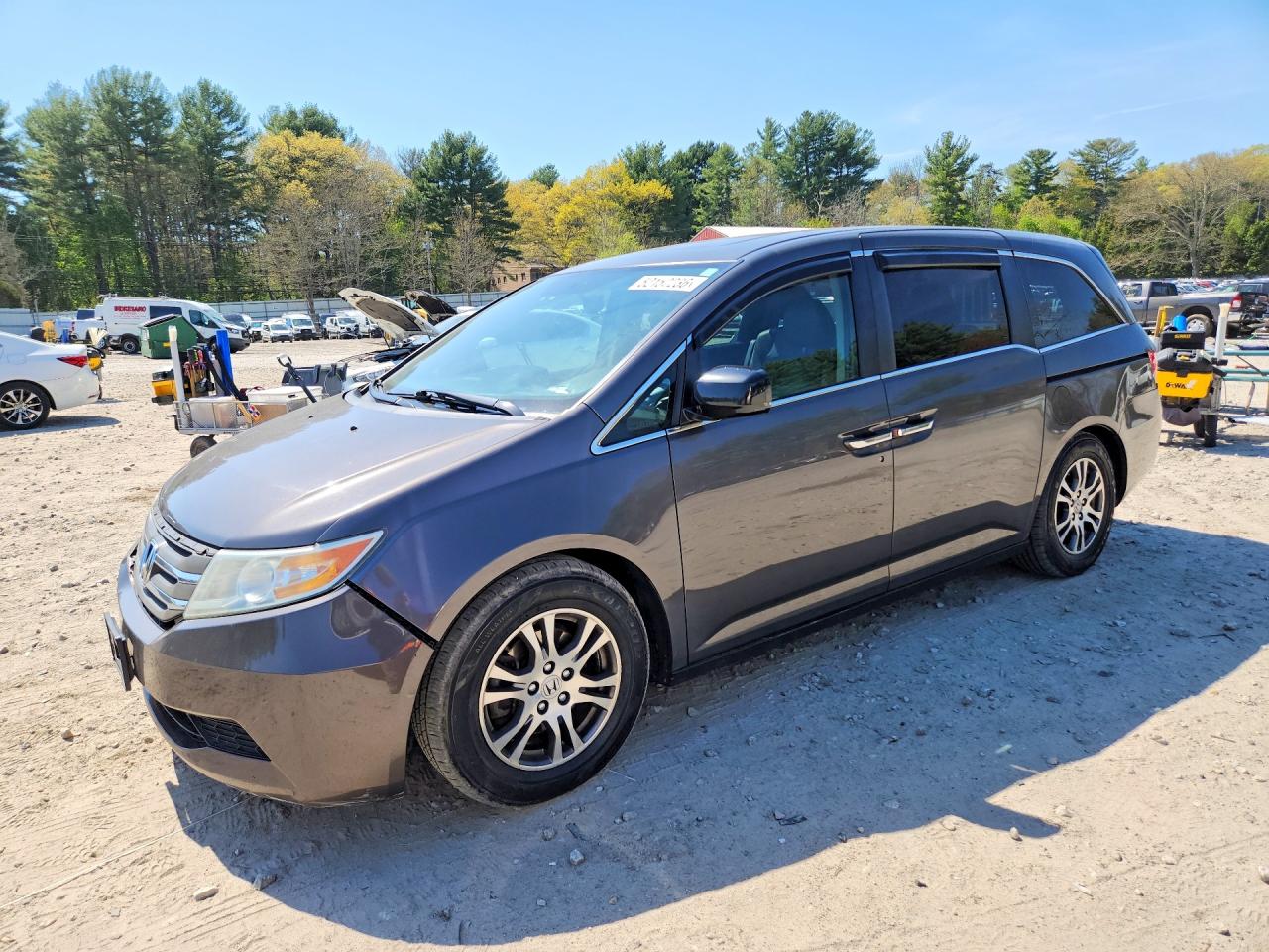 2013 Honda Odyssey Exl Gray vin: 5FNRL5H62DB035084