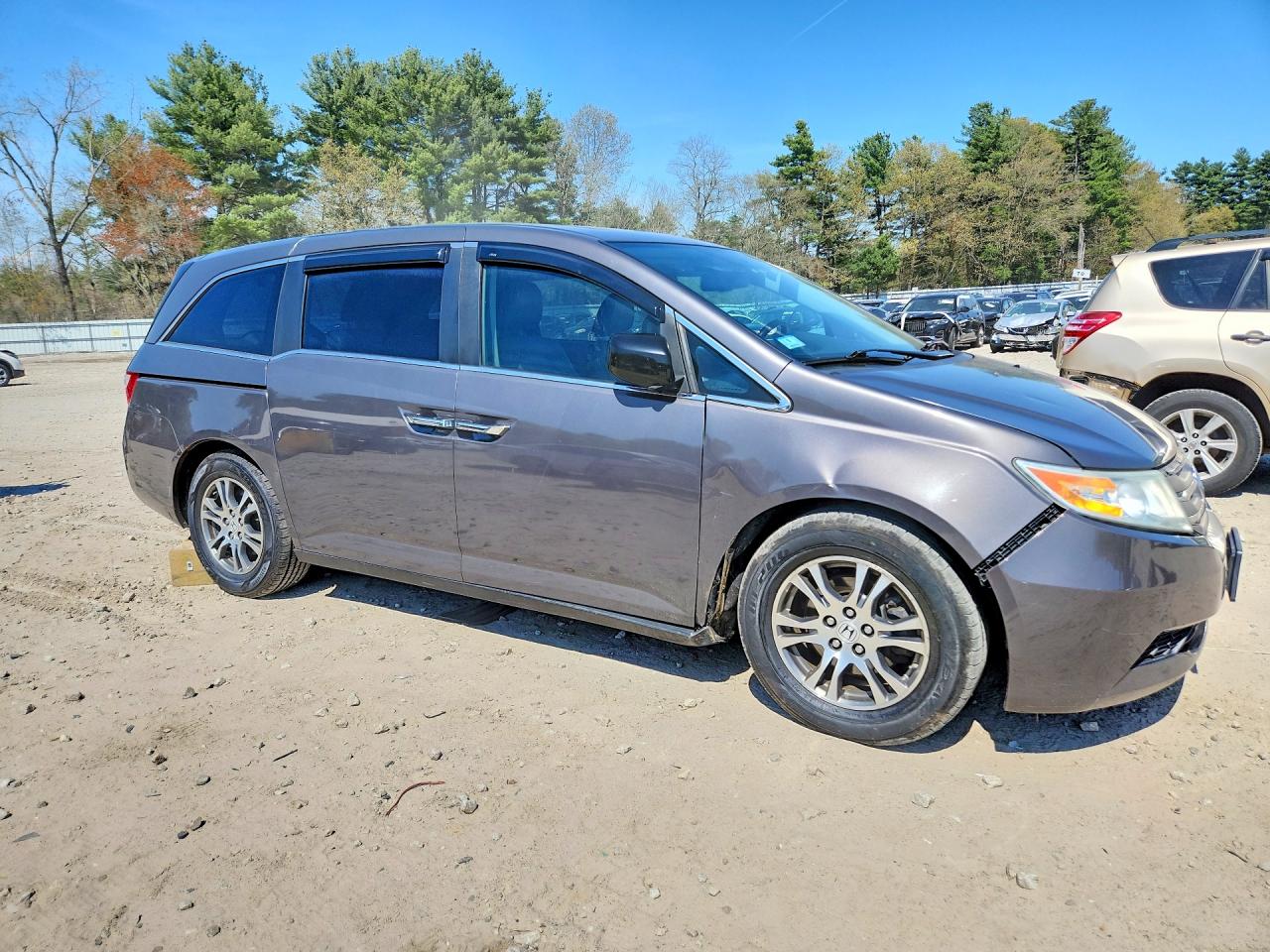 2013 Honda Odyssey Exl Gray vin: 5FNRL5H62DB035084