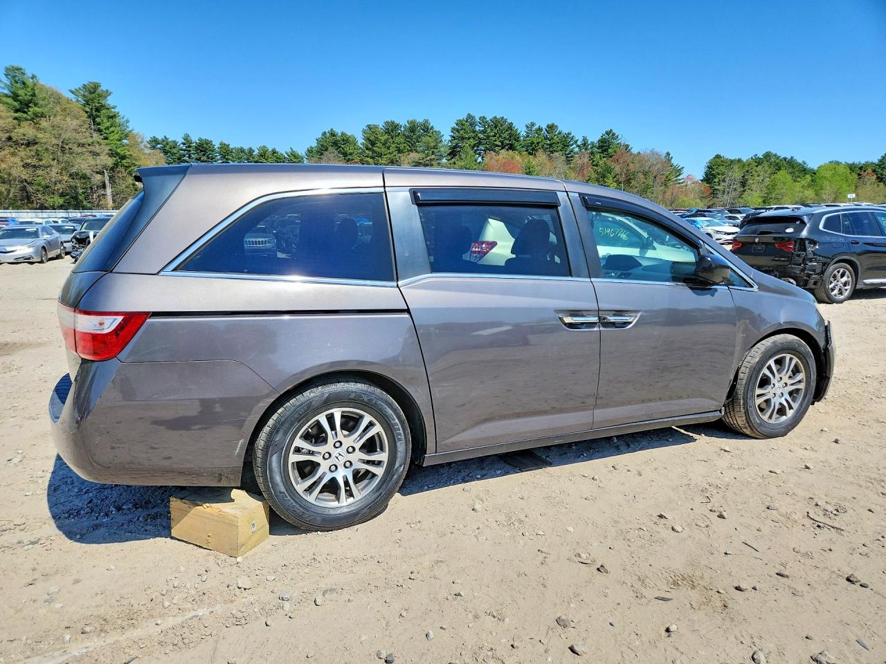 2013 Honda Odyssey Exl Gray vin: 5FNRL5H62DB035084