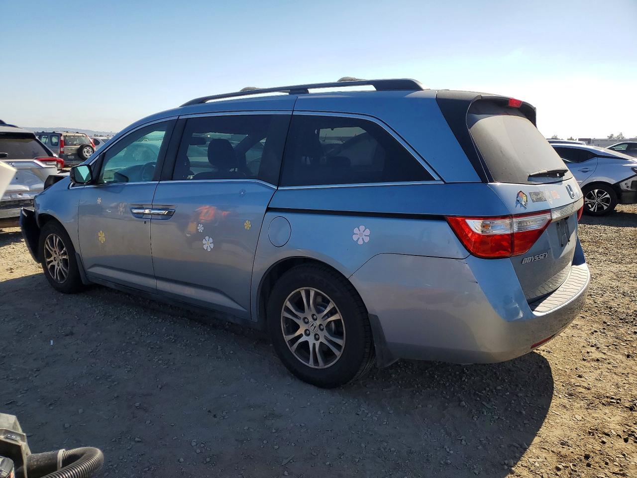 2013 Honda Odyssey Exl Blue vin: 5FNRL5H62DB049969