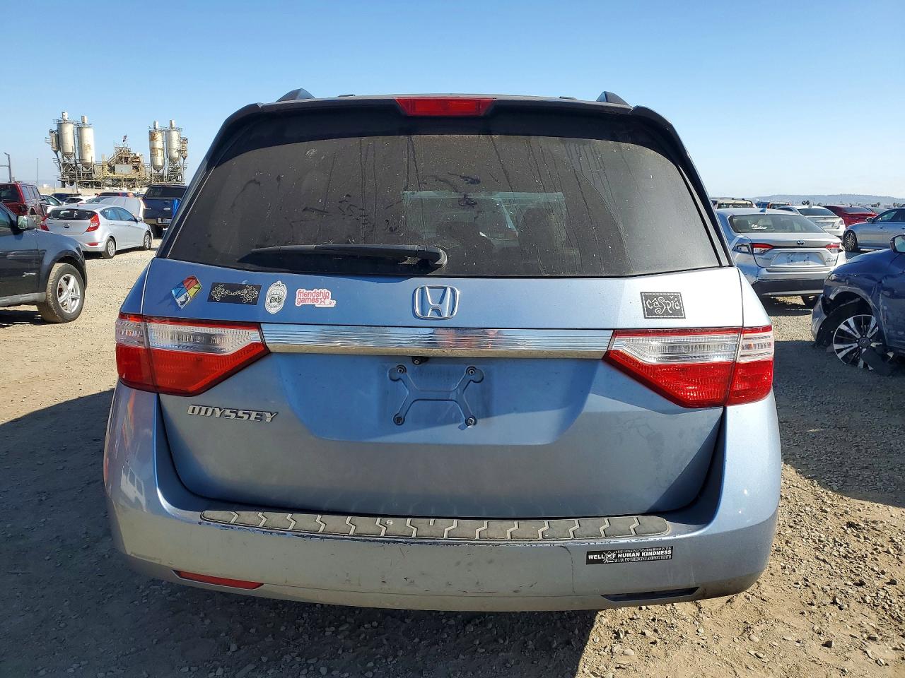 2013 Honda Odyssey Exl Blue vin: 5FNRL5H62DB049969