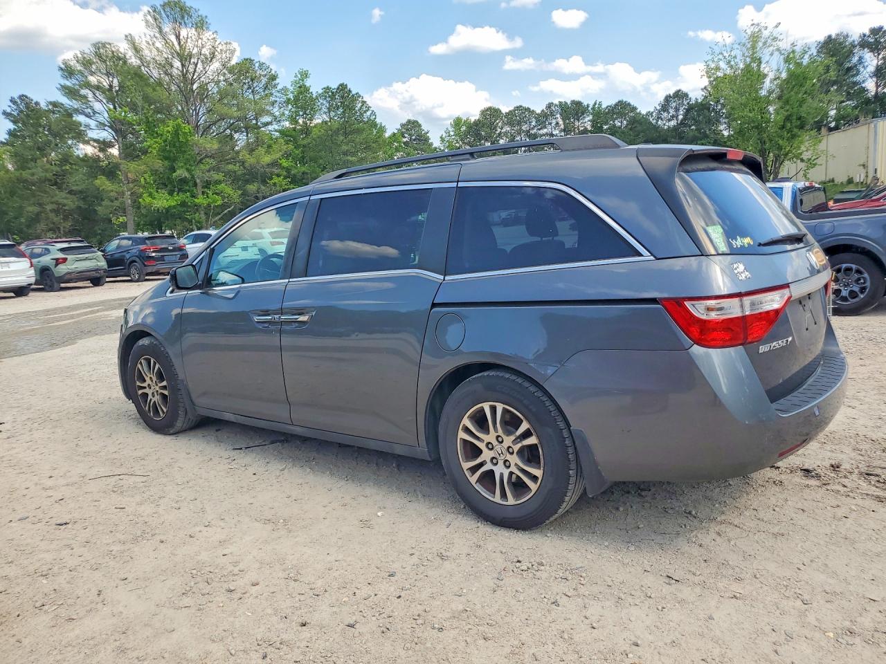 2013 Honda Odyssey Exl Gray vin: 5FNRL5H62DB053150