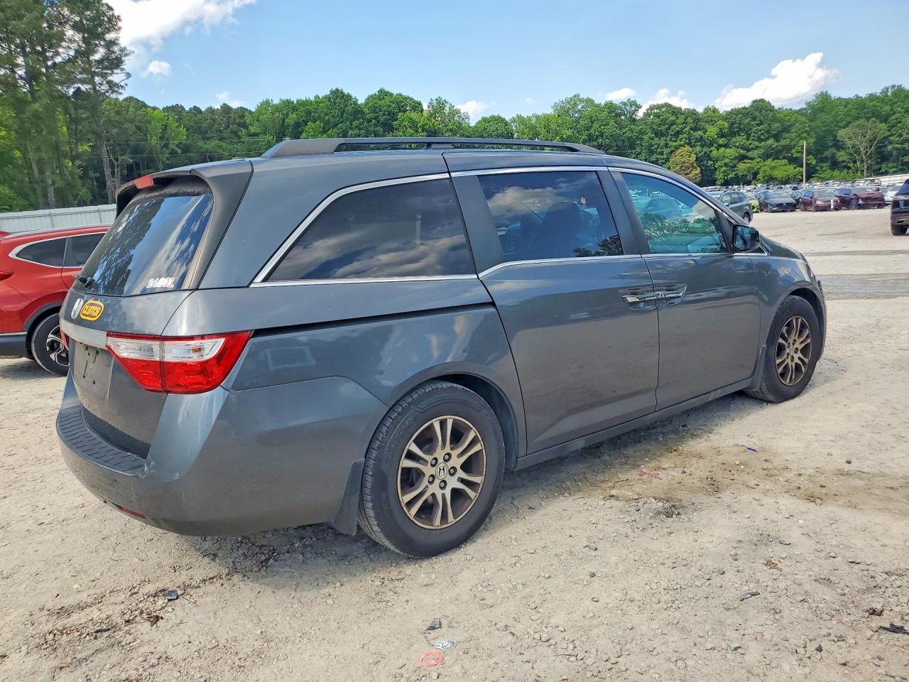 2013 Honda Odyssey Exl Gray vin: 5FNRL5H62DB053150