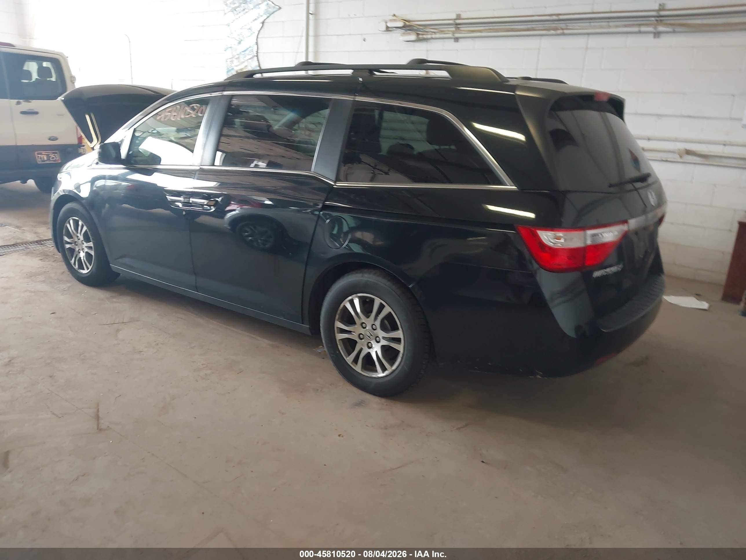 2013 Honda Odyssey Ex-l Black vin: 5FNRL5H62DB054976