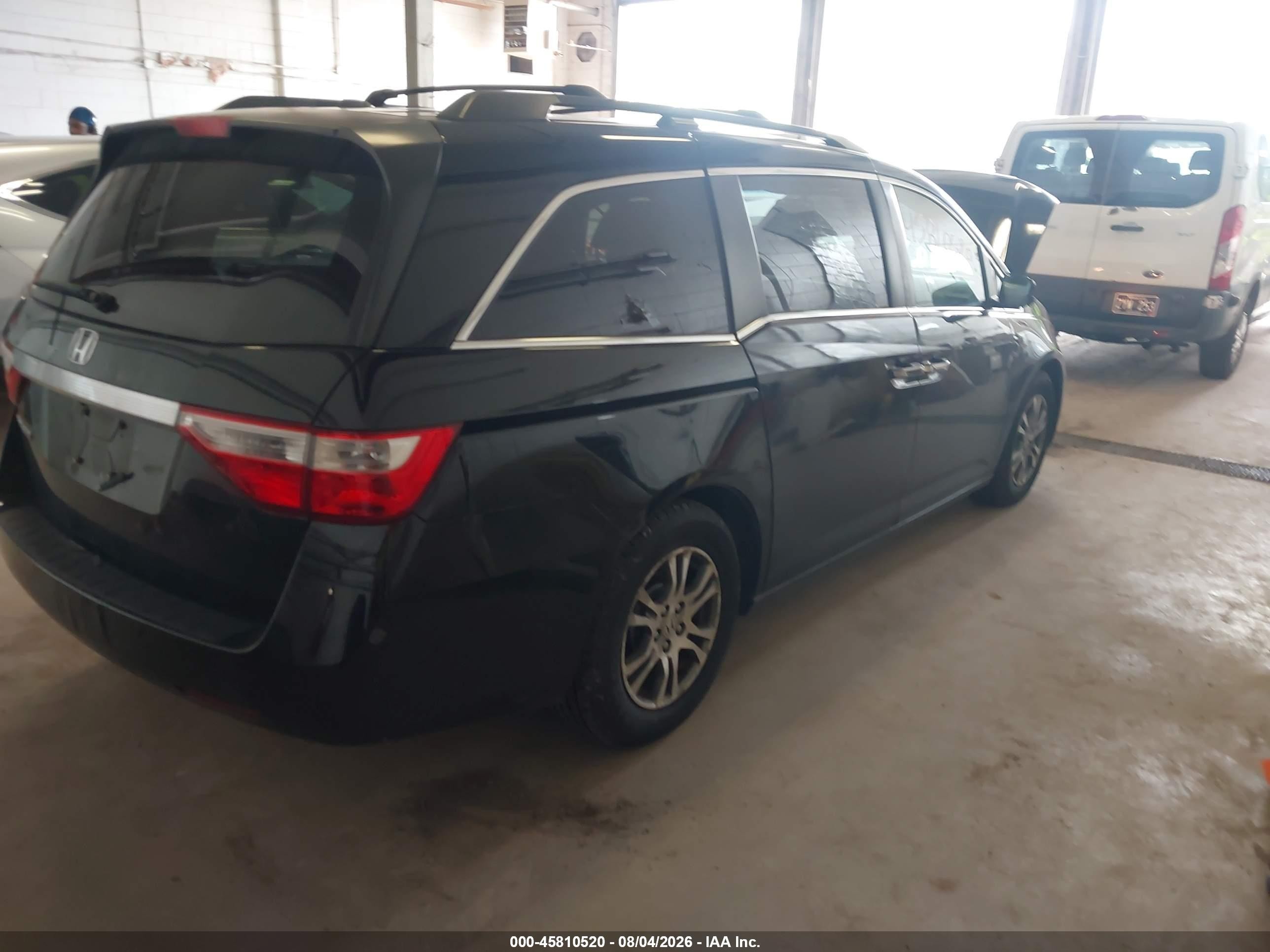 2013 Honda Odyssey Ex-l Black vin: 5FNRL5H62DB054976