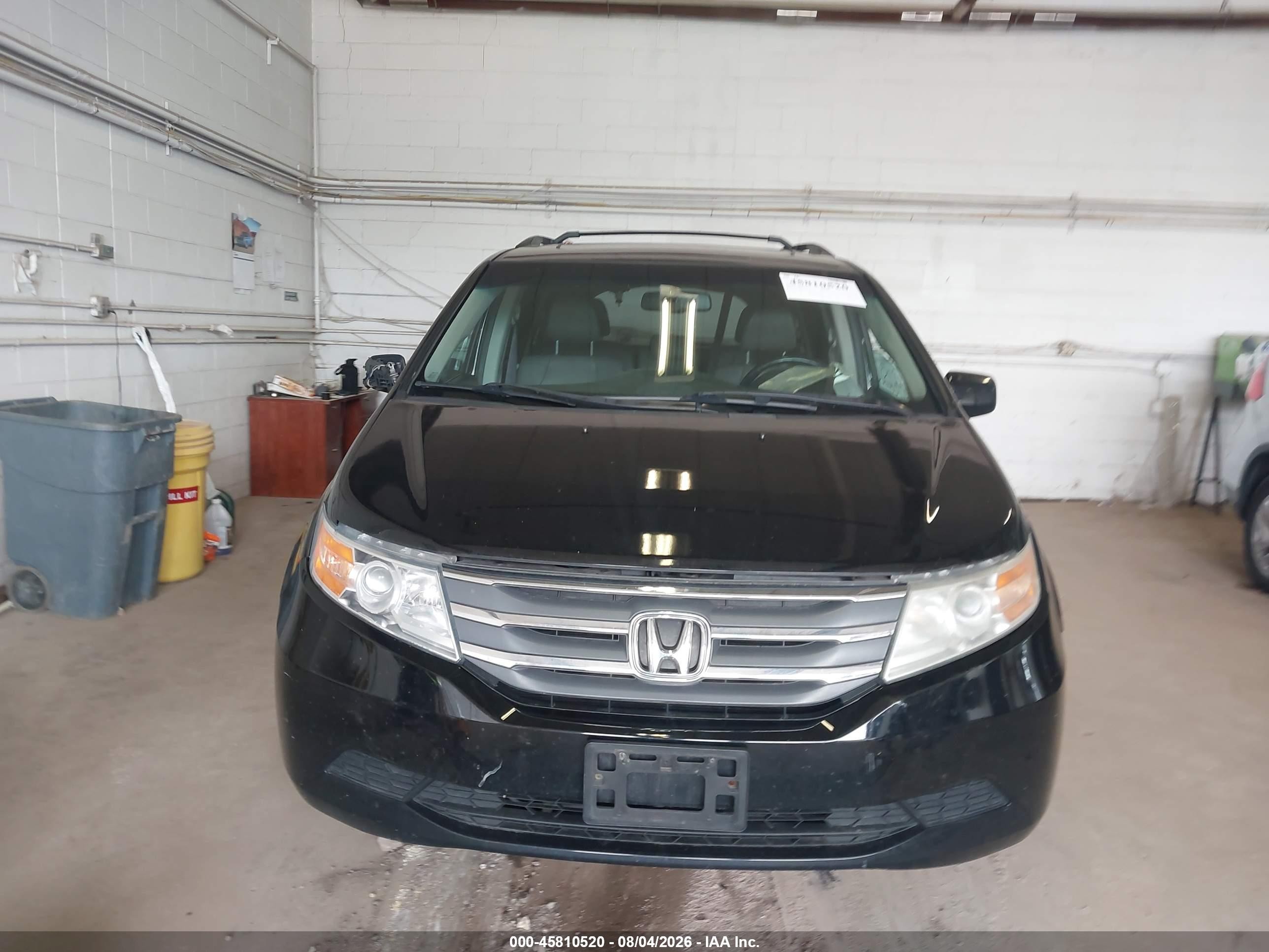 2013 Honda Odyssey Ex-l Black vin: 5FNRL5H62DB054976