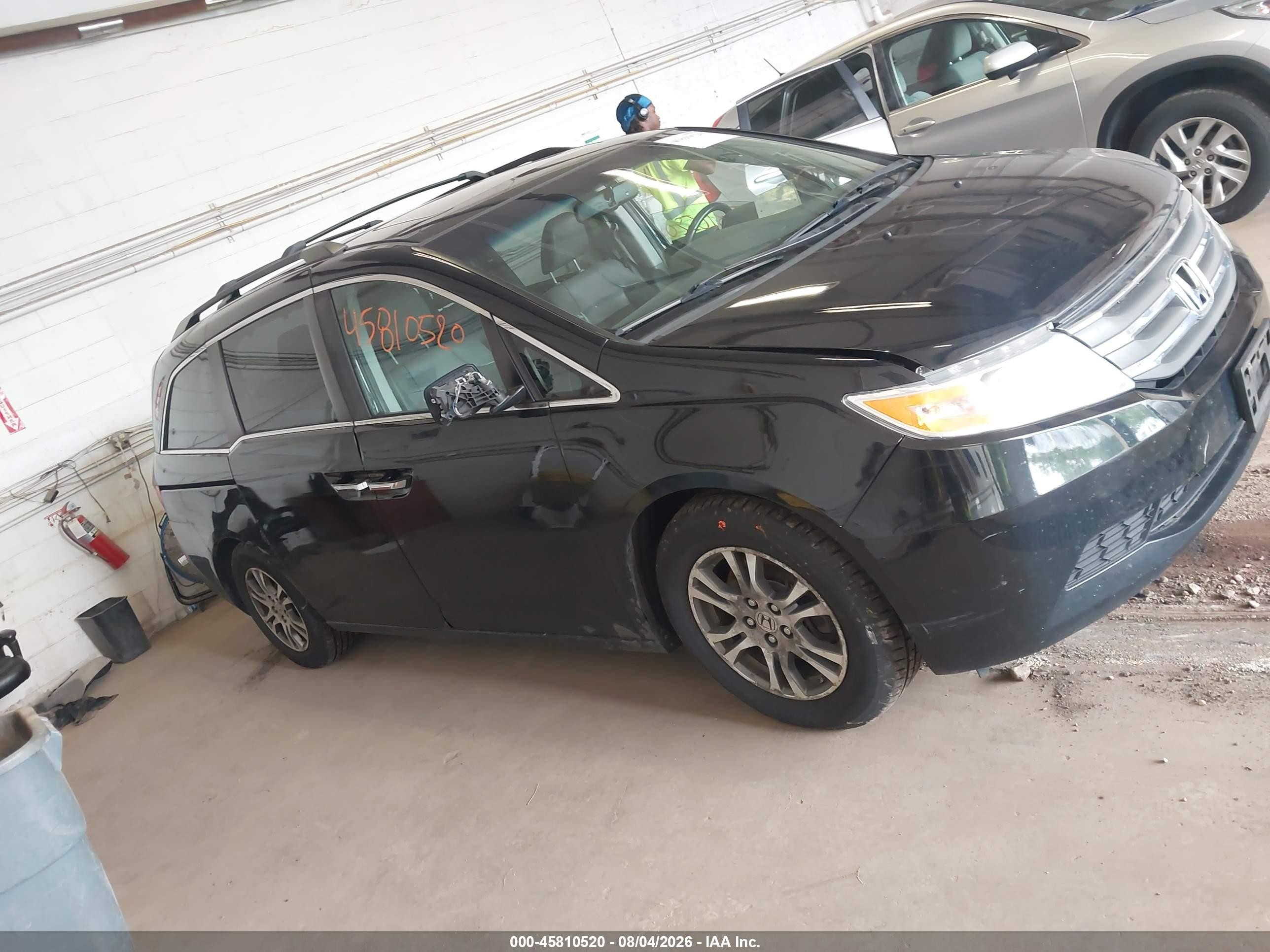 2013 Honda Odyssey Ex-l Black vin: 5FNRL5H62DB054976