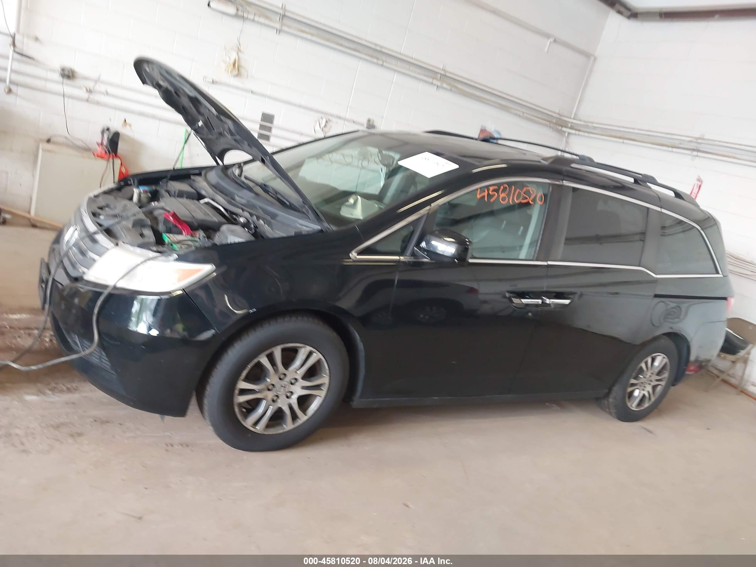 2013 Honda Odyssey Ex-l Black vin: 5FNRL5H62DB054976