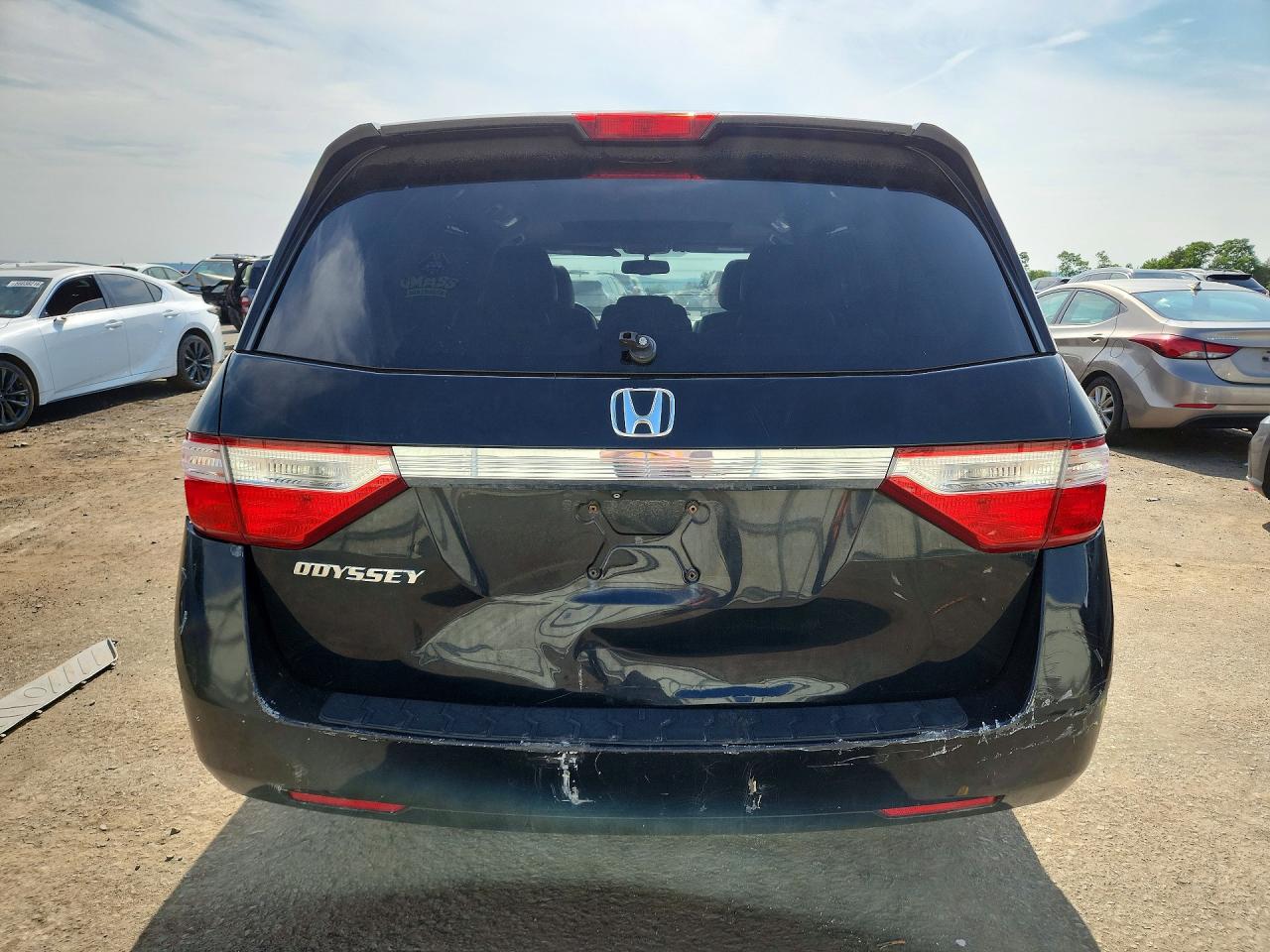 2013 Honda Odyssey Exl Black vin: 5FNRL5H62DB060289