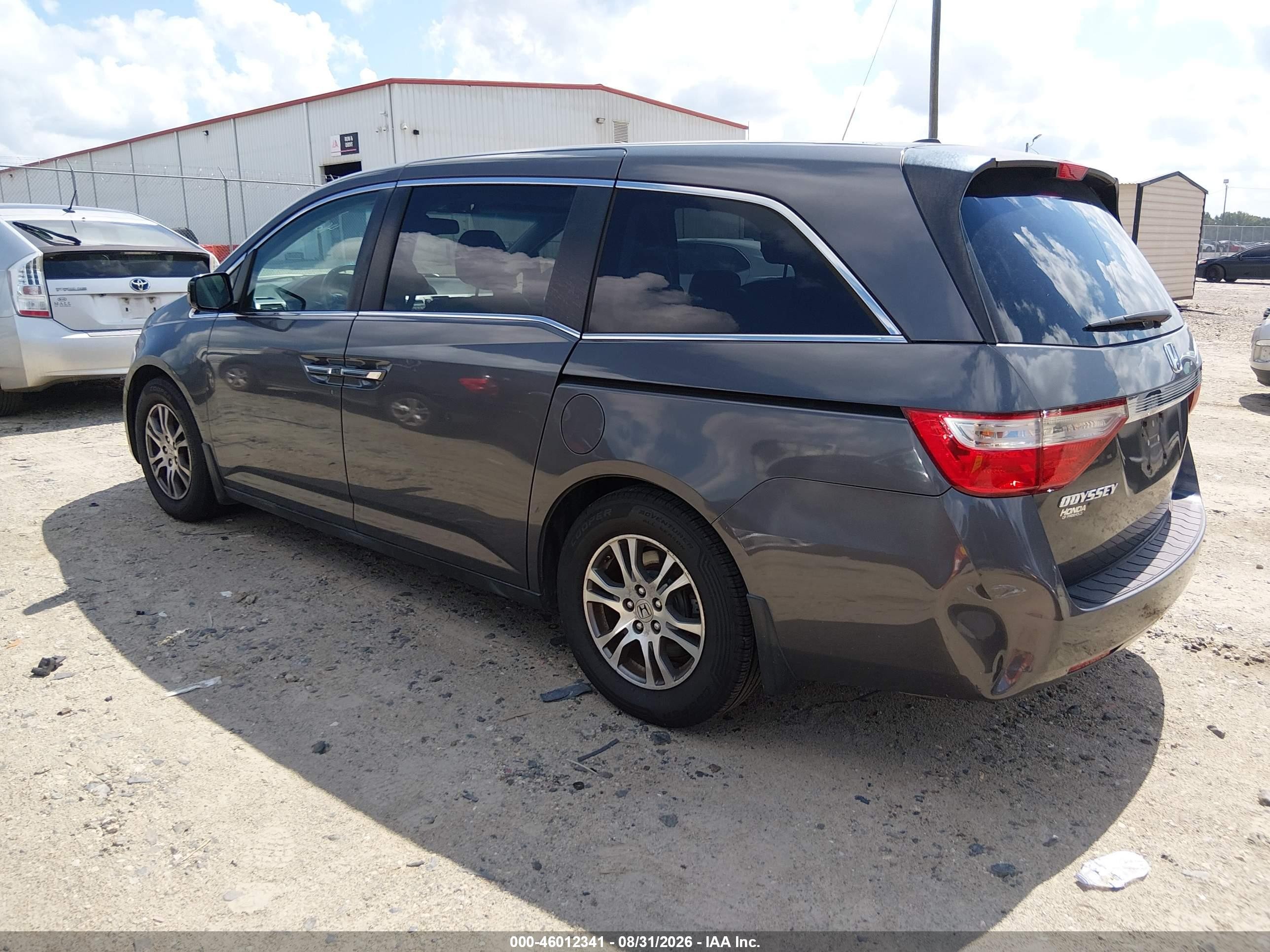 2013 Honda Odyssey Ex-l Gray vin: 5FNRL5H62DB062348