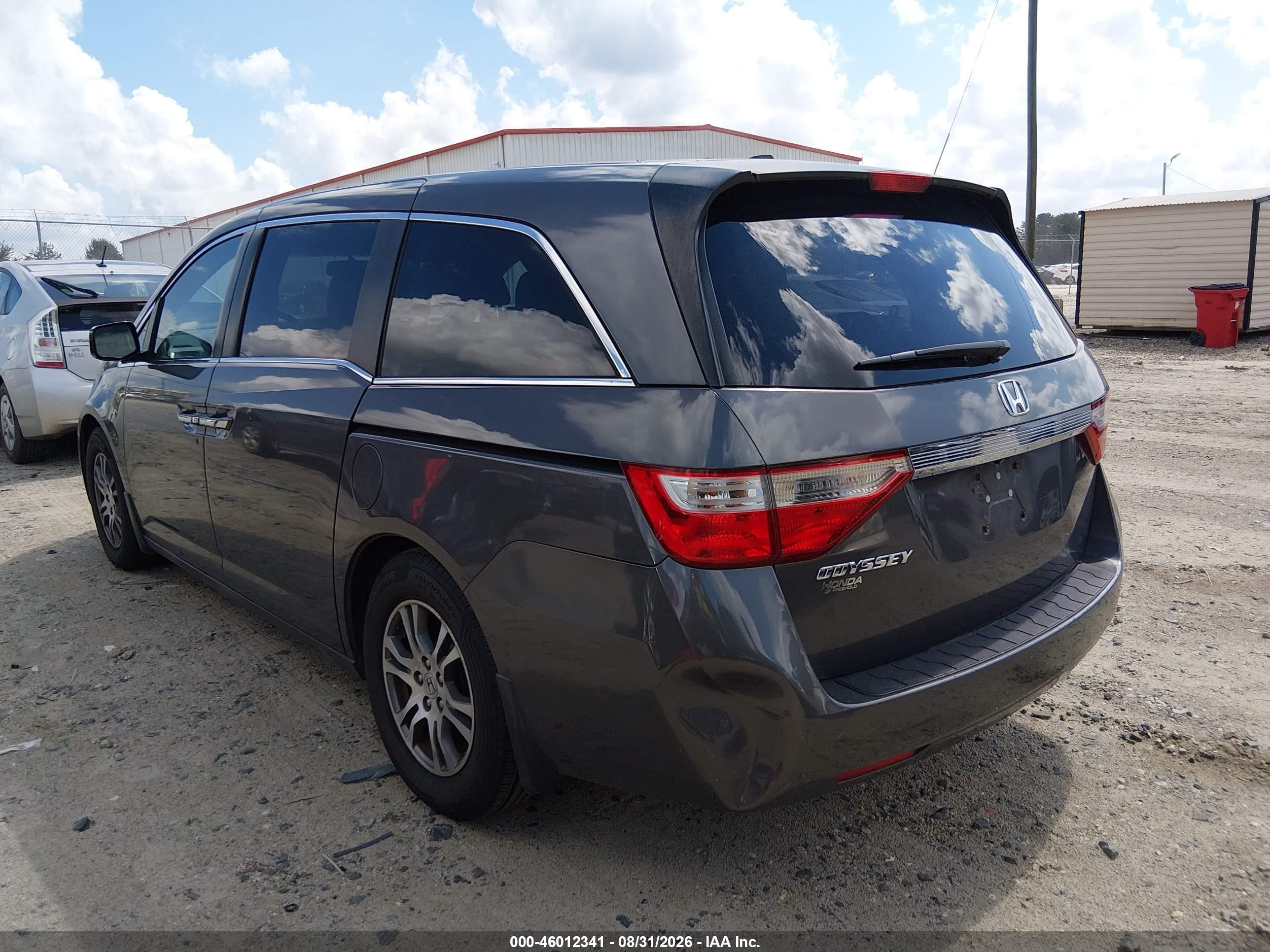 2013 Honda Odyssey Ex-l Gray vin: 5FNRL5H62DB062348
