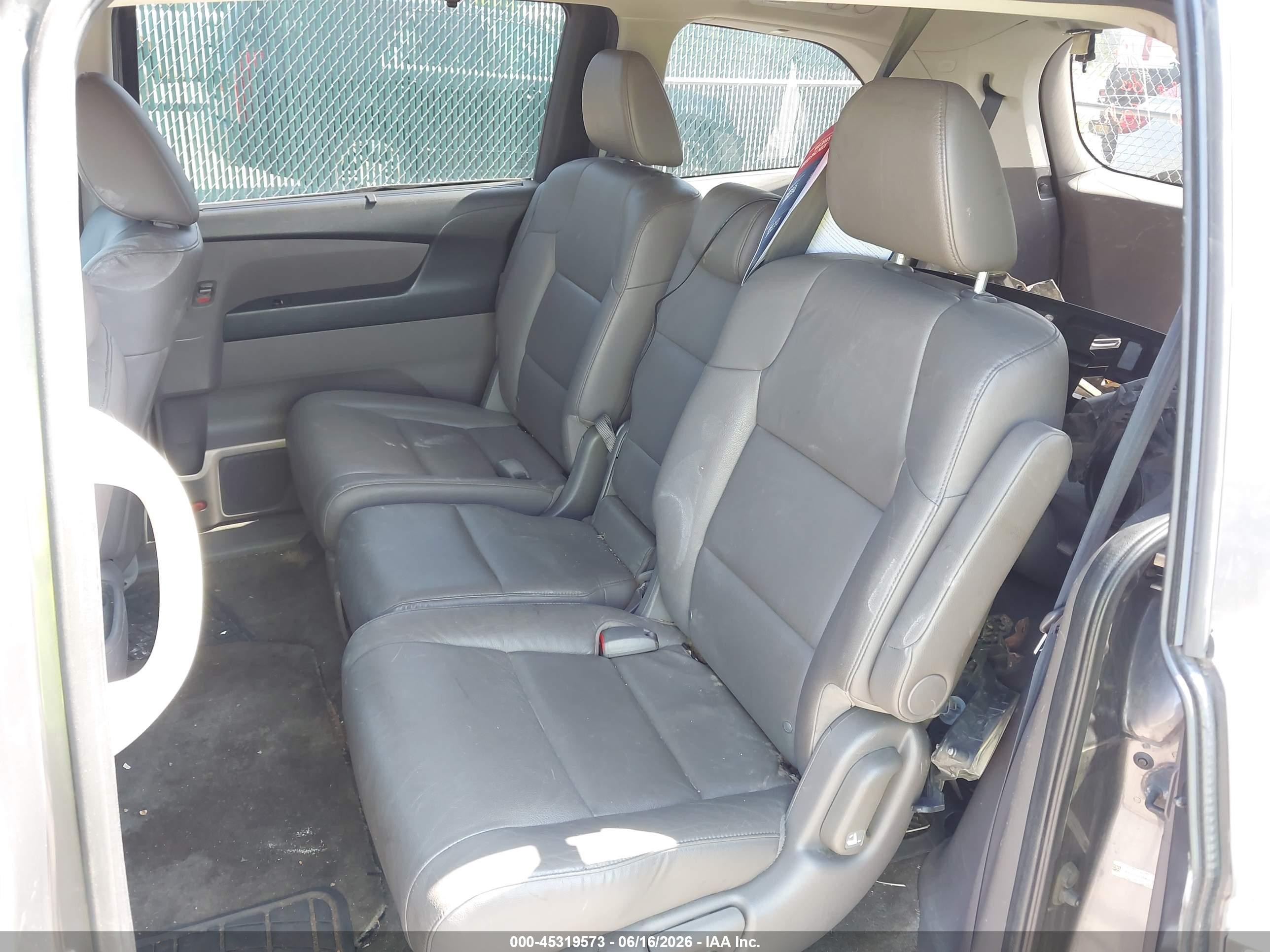 2013 Honda Odyssey Ex-l Gray vin: 5FNRL5H62DB068621