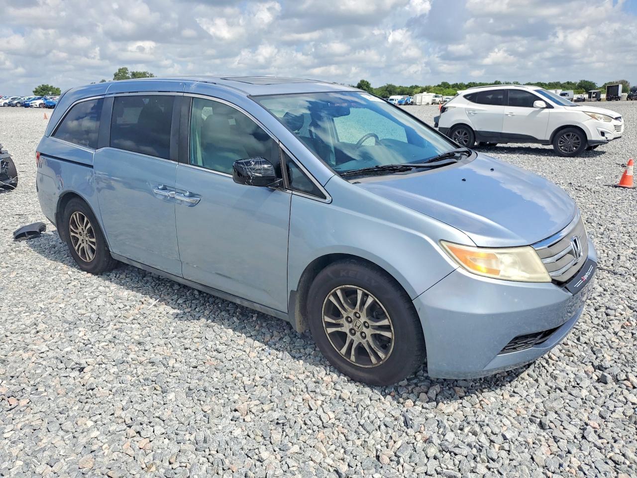 2013 Honda Odyssey Exl Blue vin: 5FNRL5H62DB070045