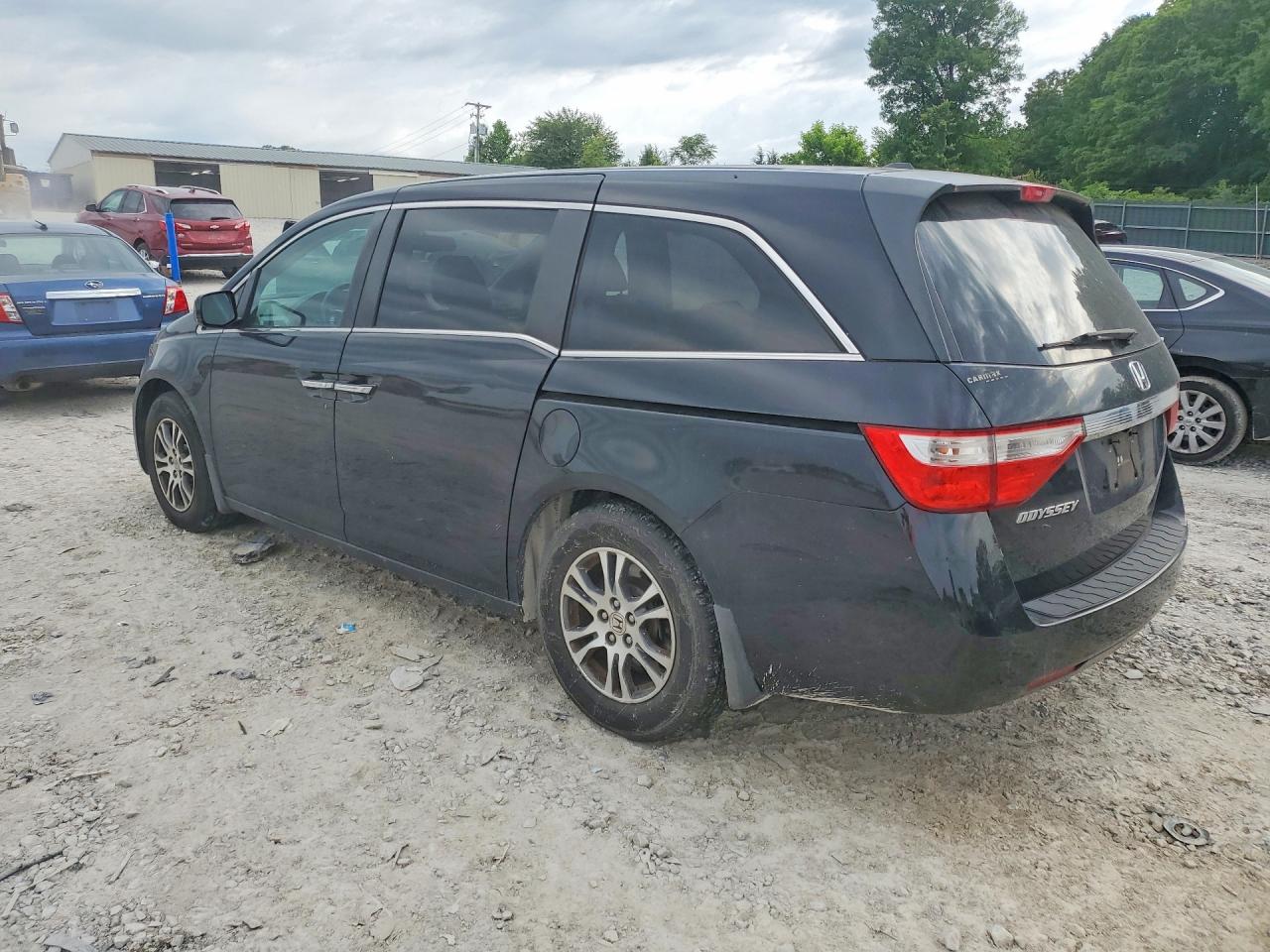 2013 Honda Odyssey Exl Black vin: 5FNRL5H62DB075956